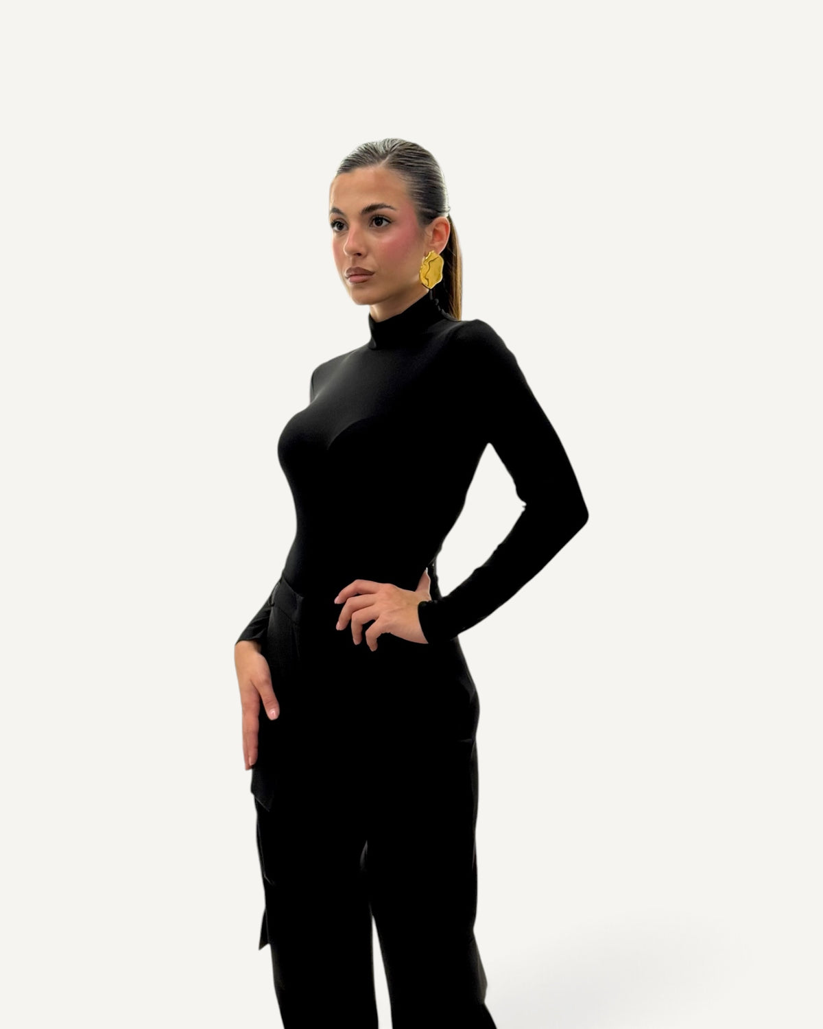 Silence Limited - Body Helen nero a collo alto