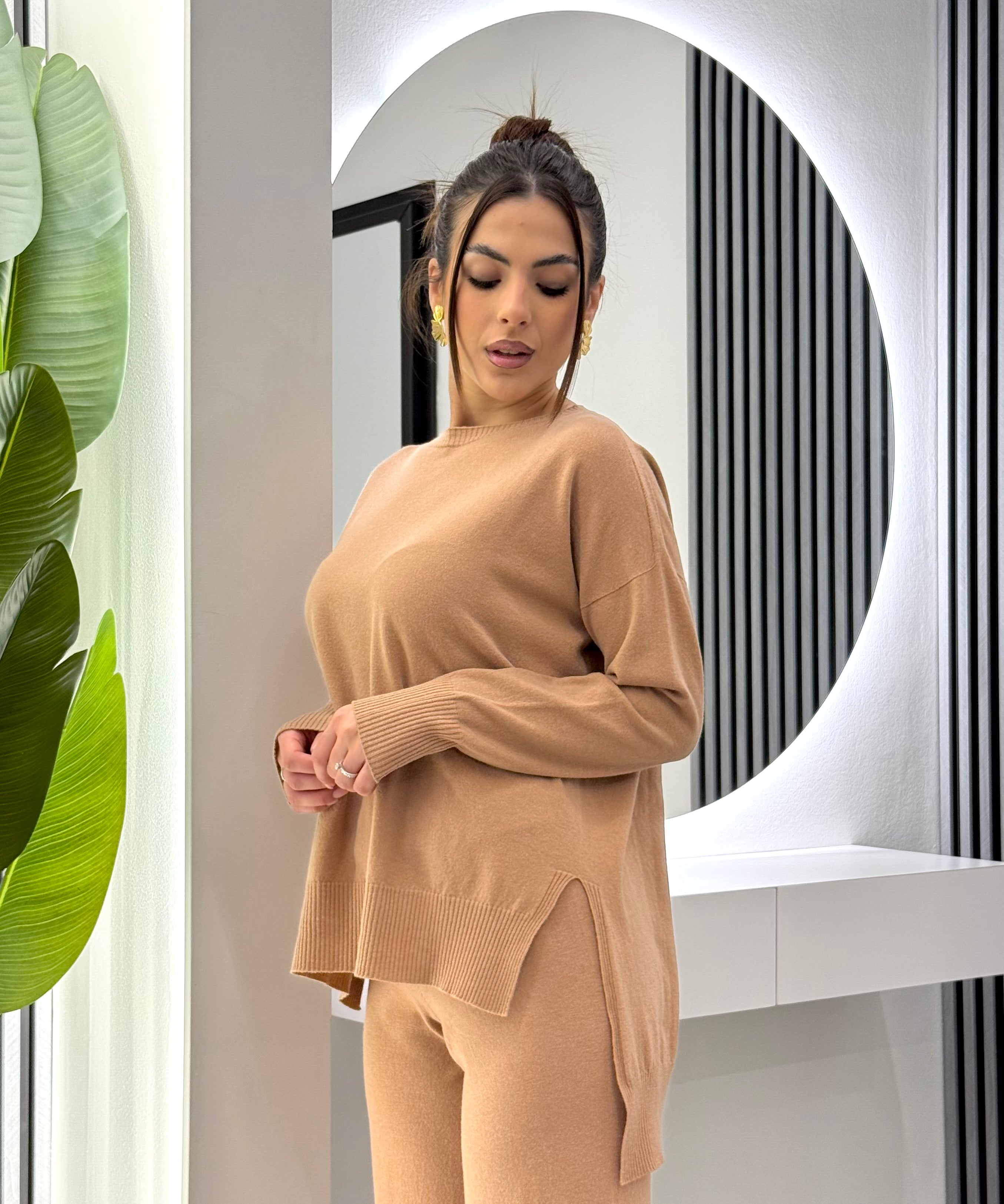 Kontatto - Maglia Scollo Barca Biscotto