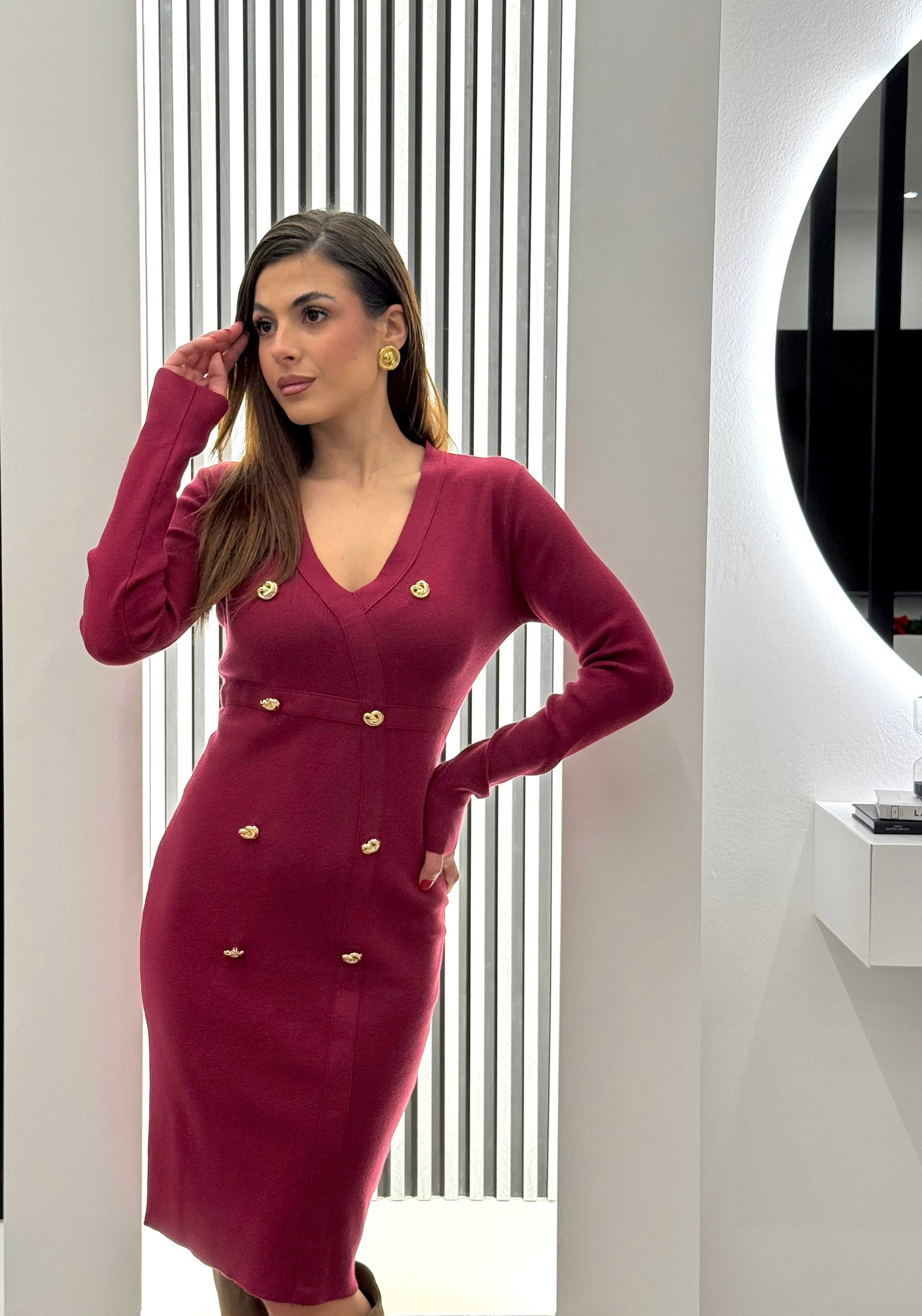 Koralline - Abito Bottoni Oro