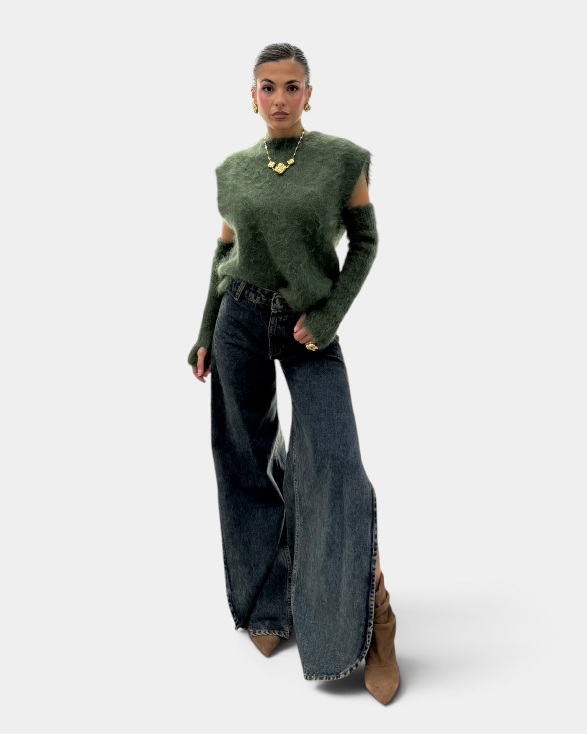 Silence Limited - Jeans Cut-Pants Denim Sabbiato