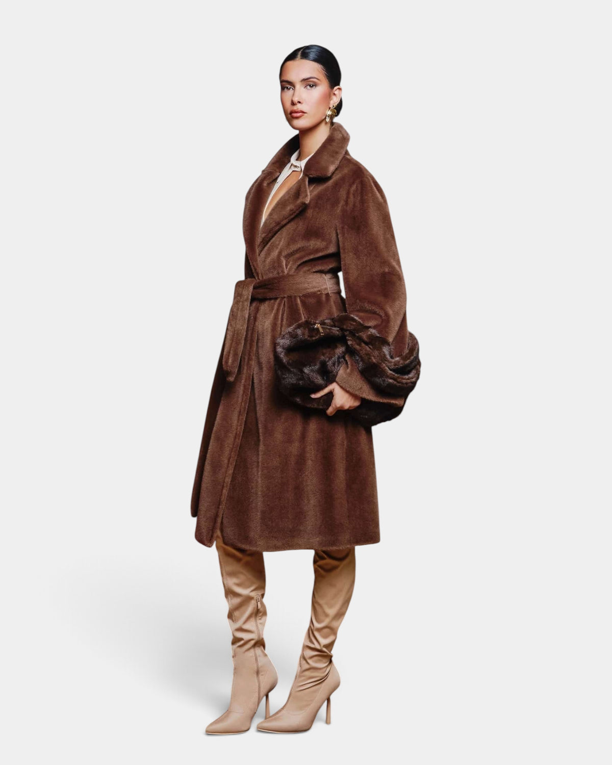 Hanita Couture – Cappotto vestaglia peluche