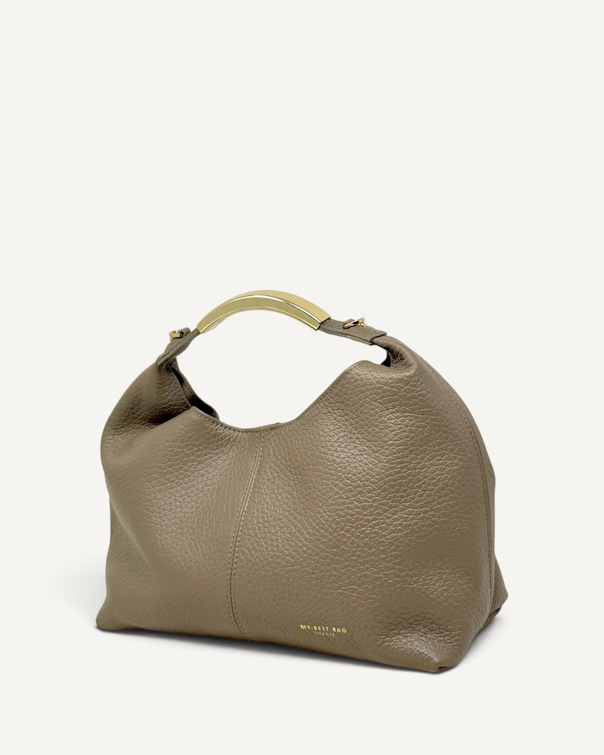 My Best Bag - Borsa Small Ellisse Macro Dollaro Taupe