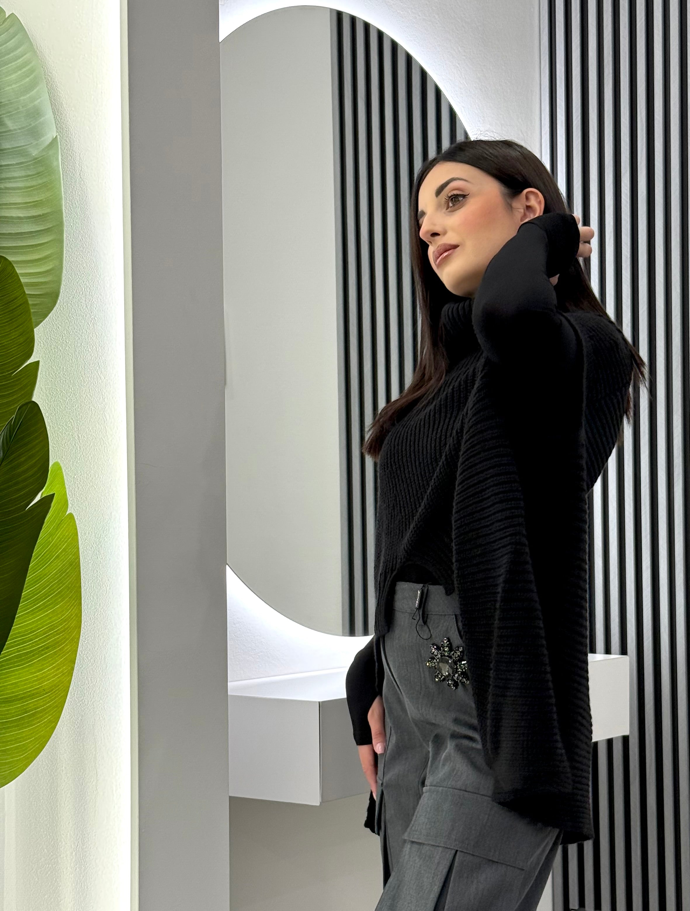 Club Crochet - Poncho Misto lana