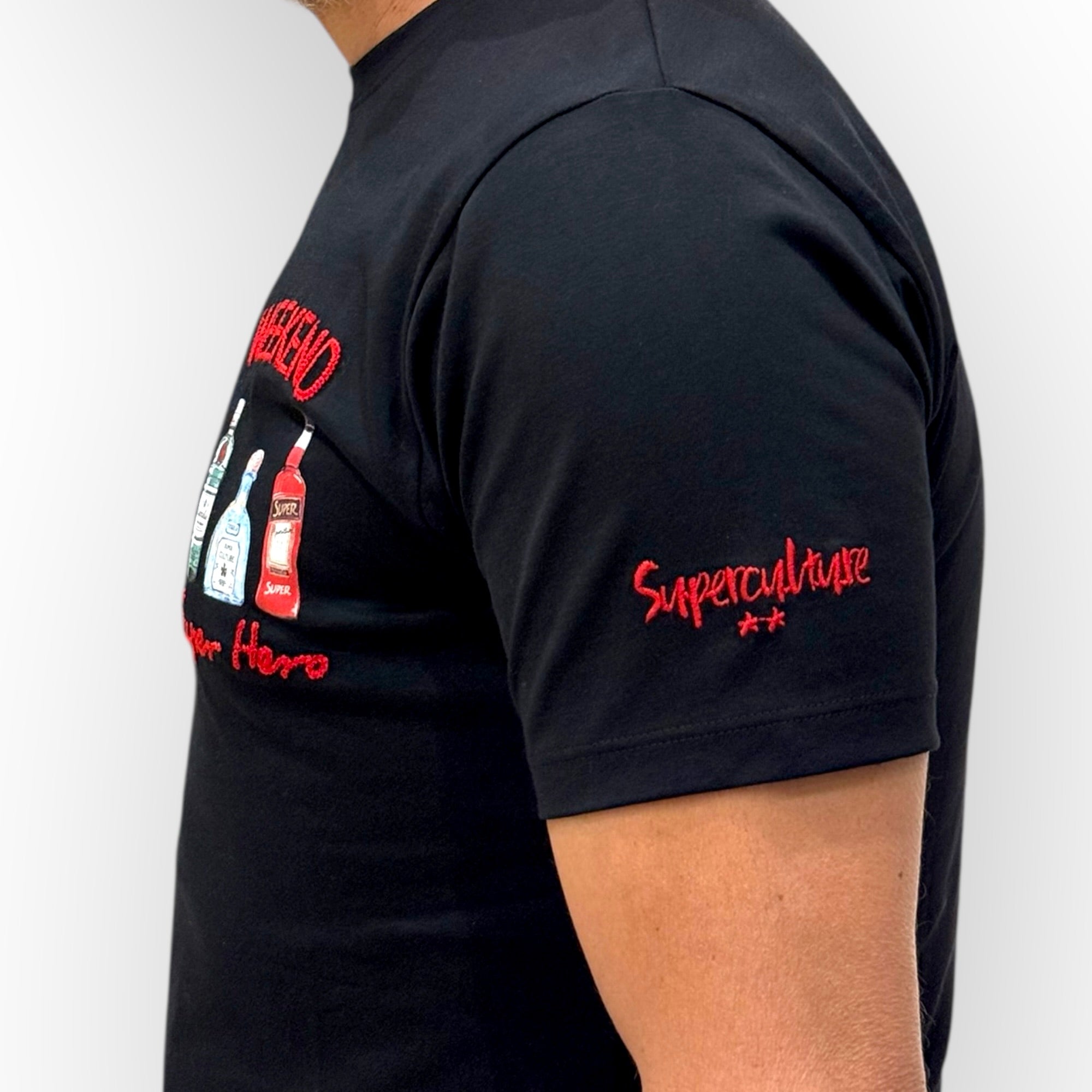 Superculture - T-Shirt "Weekend Super Hero" Nera