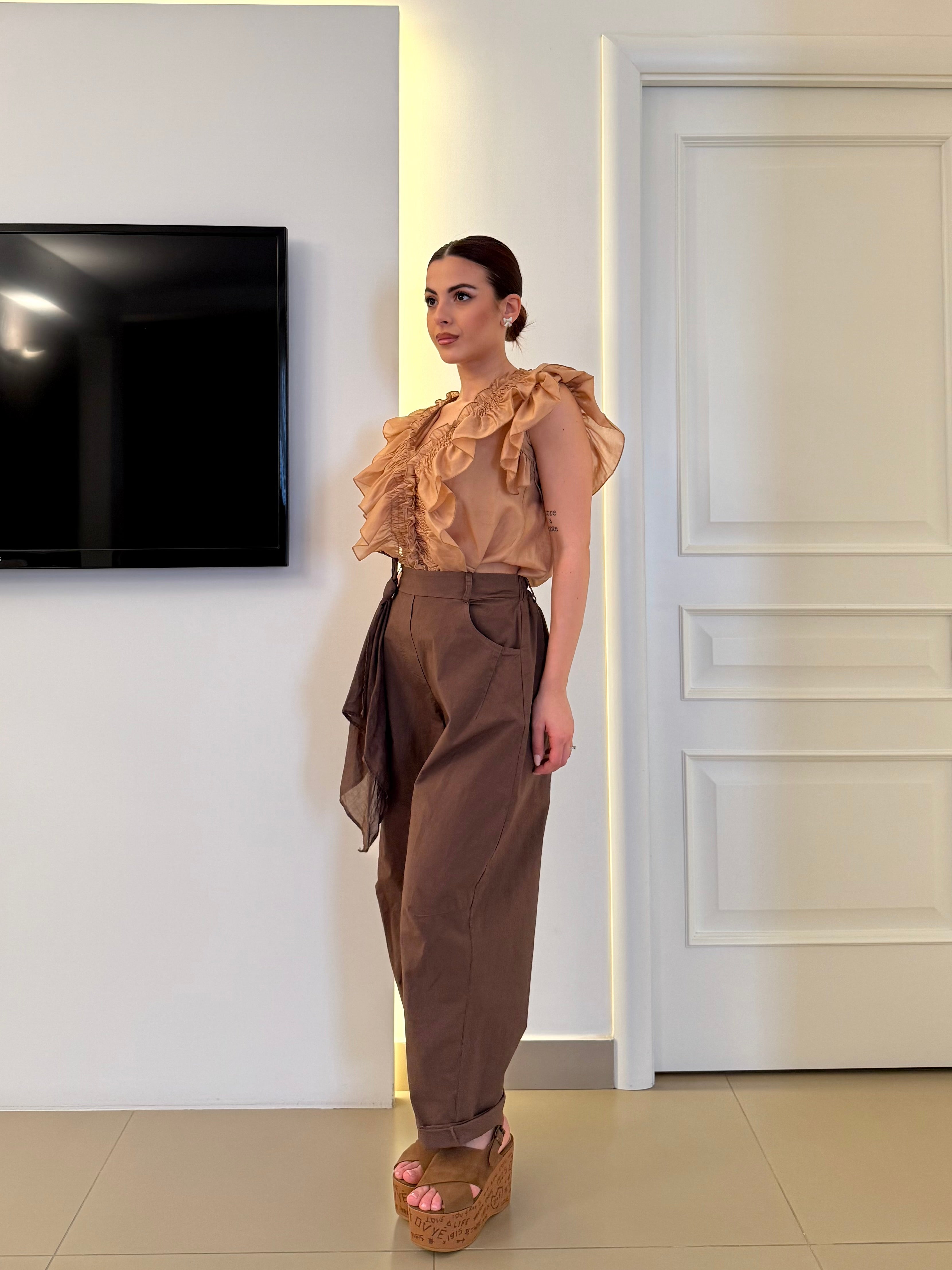 D'Elle - Giulia Mastini - Blusa con Volant