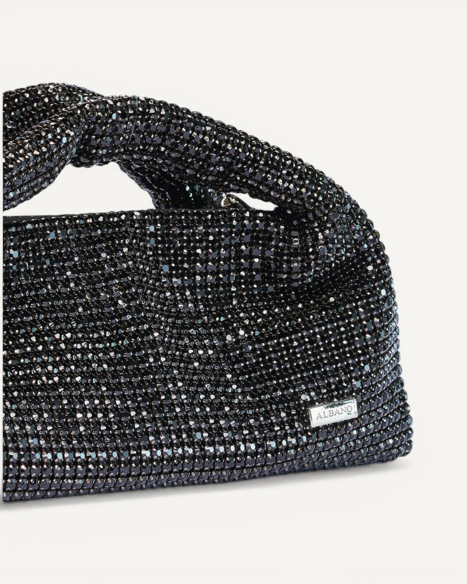 Albano - Borsa London Strass Cristal