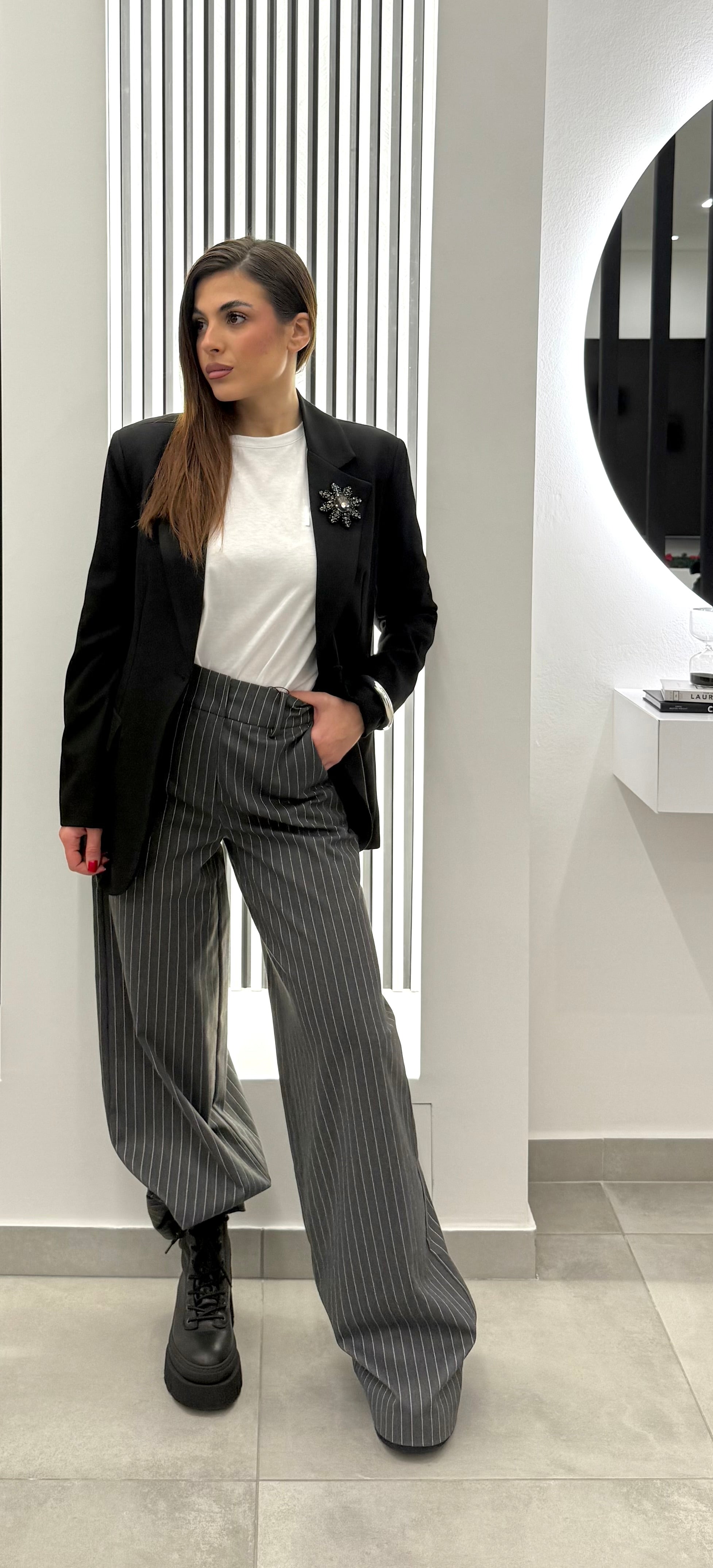 Koralline - Pantalone Gessato