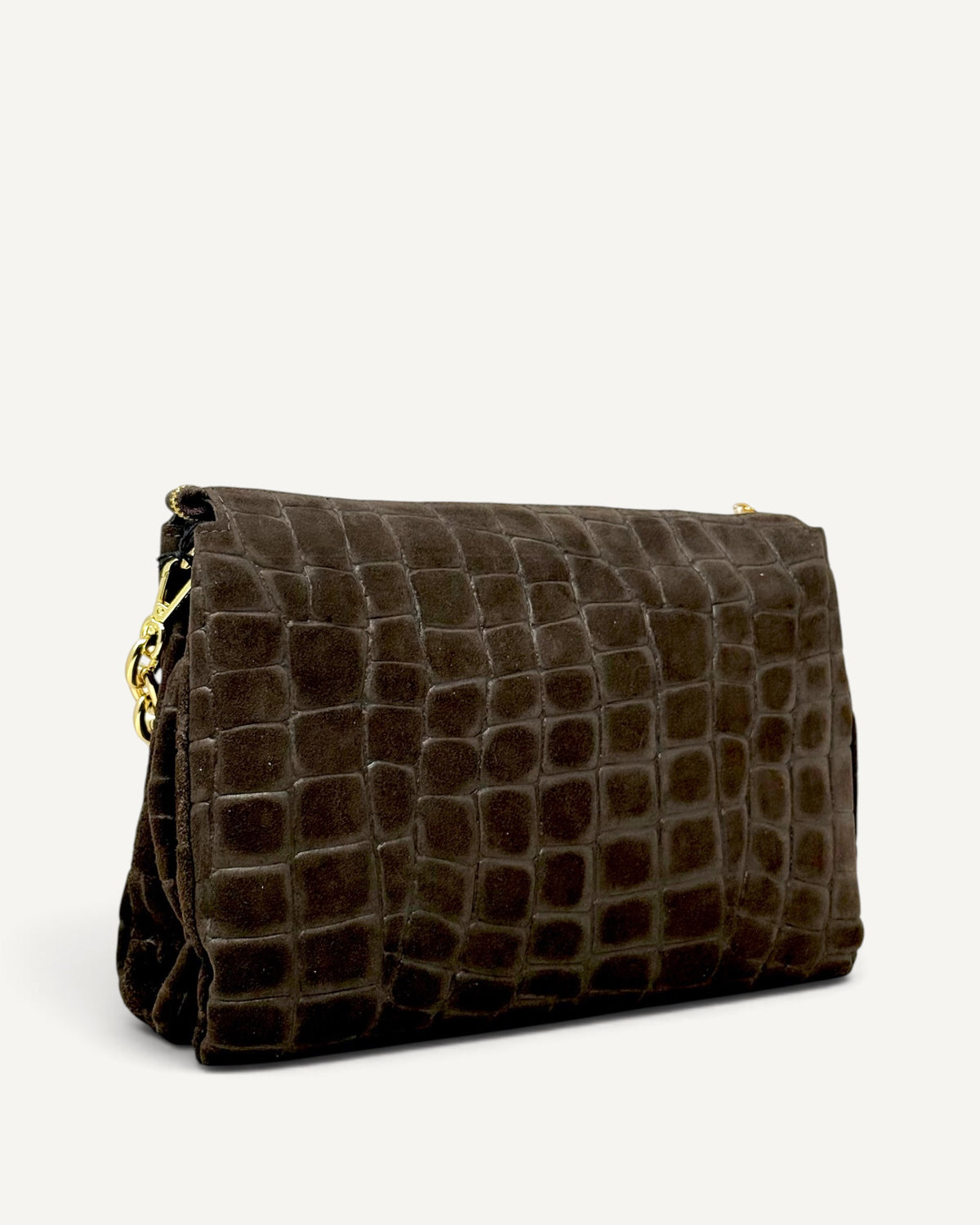 My Best Bag - Borsa Reflex Croco Suede Testa di Moro