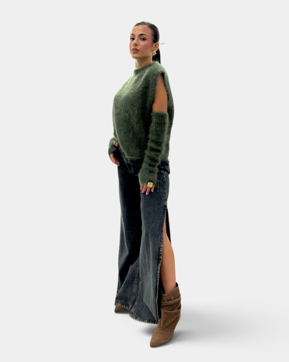 Silence Limited - Jeans Cut-Pants Denim Sabbiato