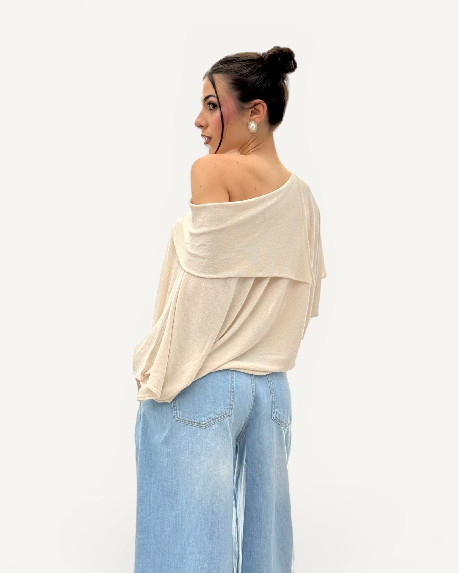 Kontatto - Maglia Collo Sciallato