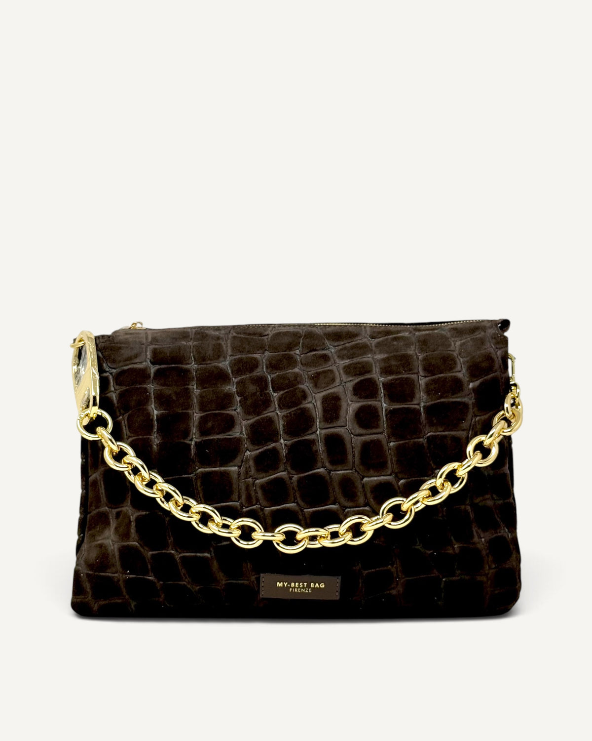 My Best Bag - Borsa Reflex Croco Suede Testa di Moro