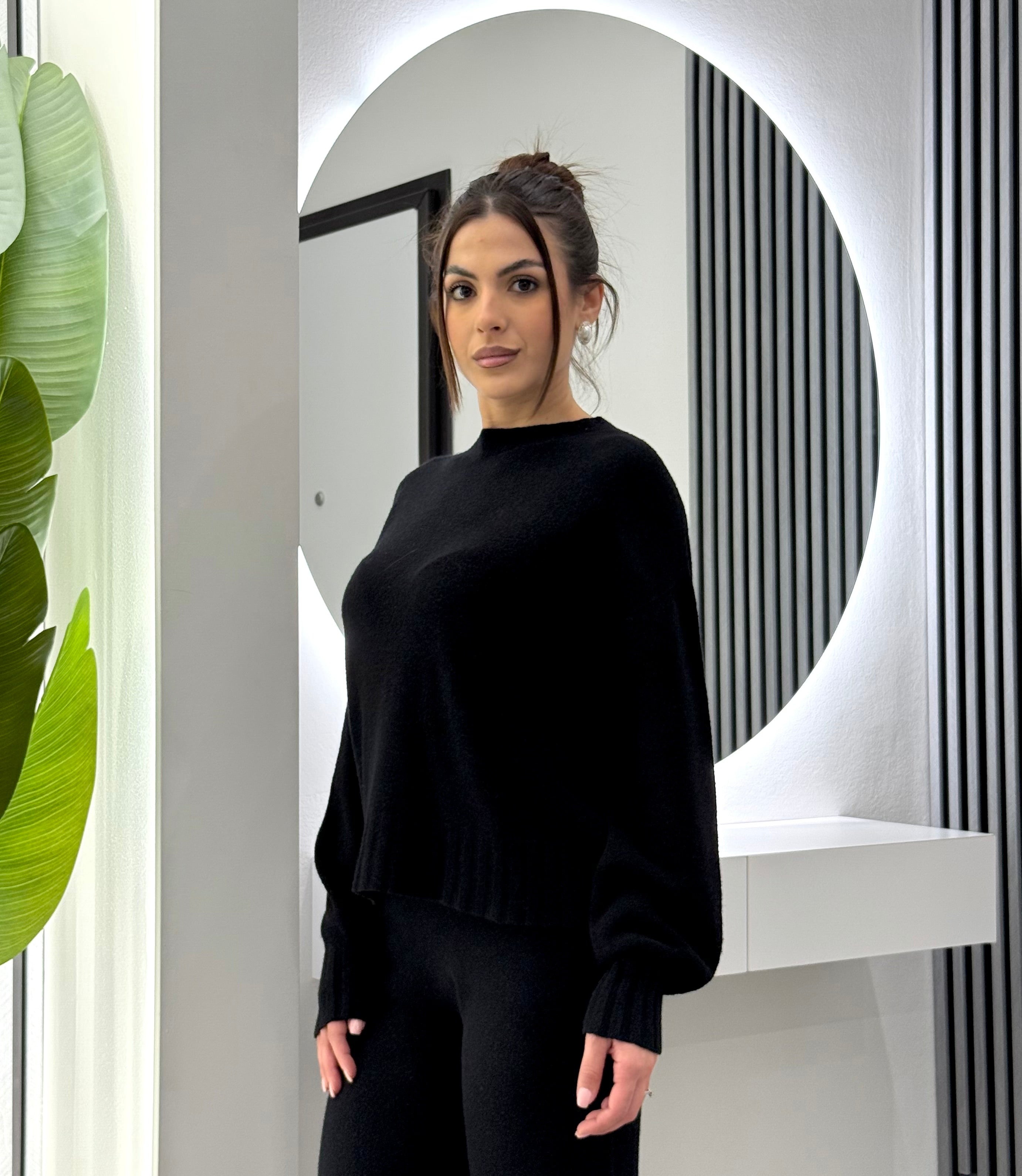 Kontatto - Maglia Girocollo Nera