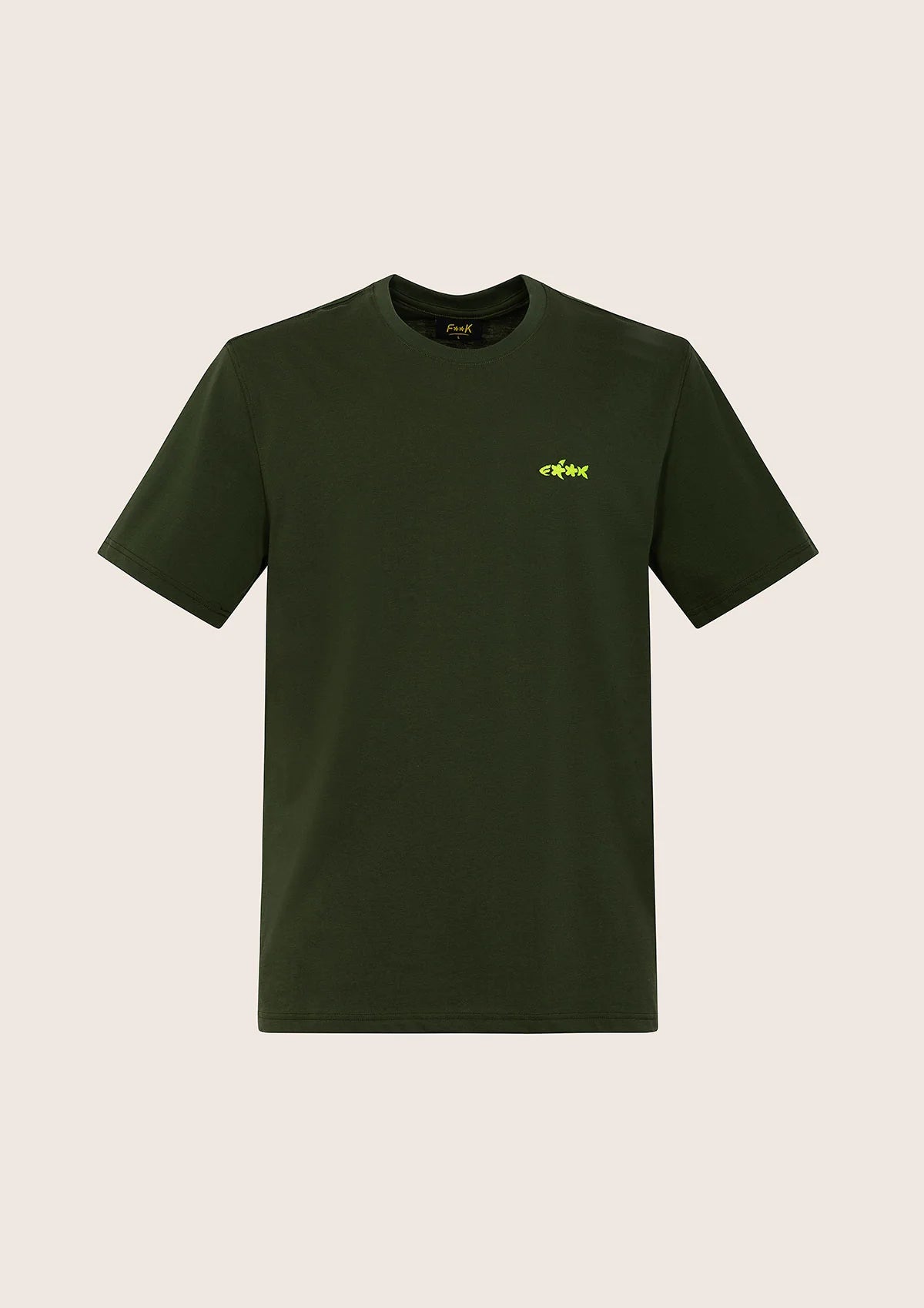 F**K - T-Shirt Uomo Verde Militare M01TS70-MG