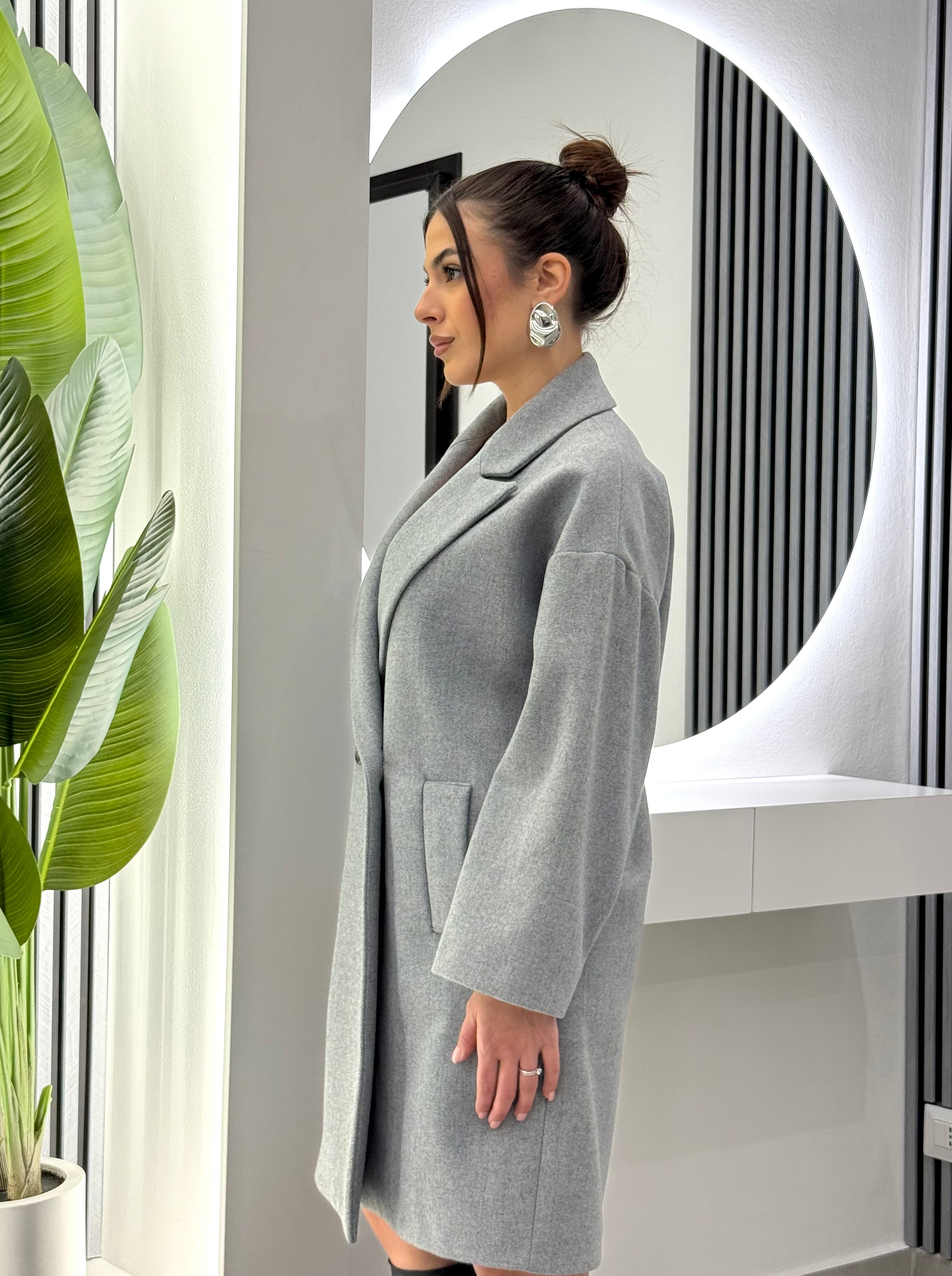 Kontatto - Cappotto Doppiopetto Grigio