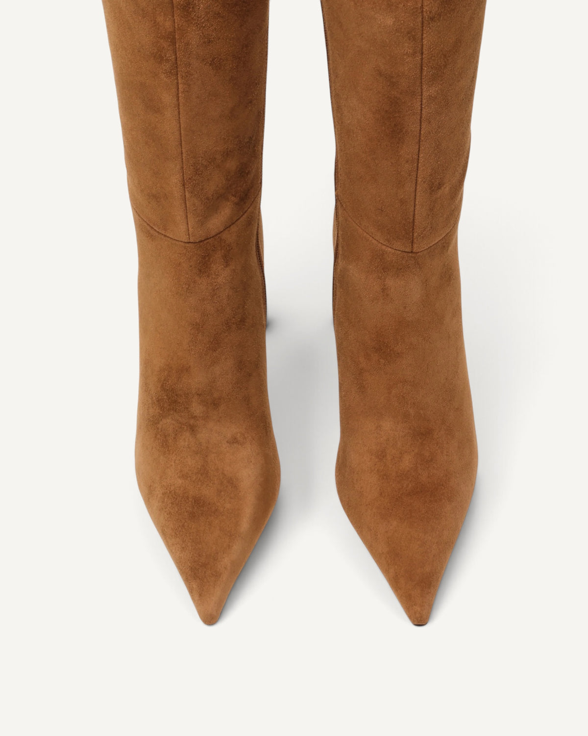 Steve Madden - Stivale Rattler Alto in Suede Nocciola con Tacco