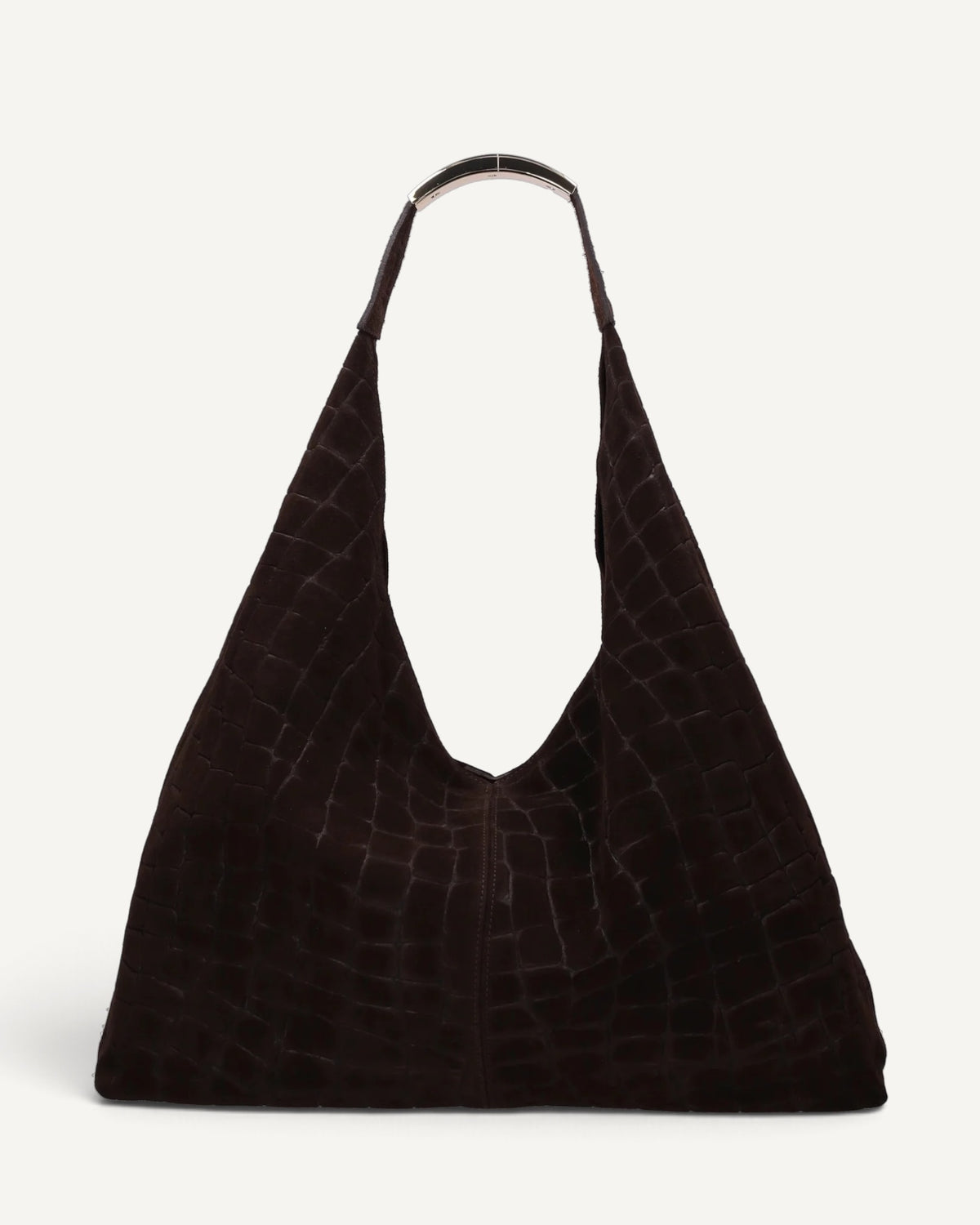 My Best Bag - Borsa Elisse Croco Suede Testa di Moro