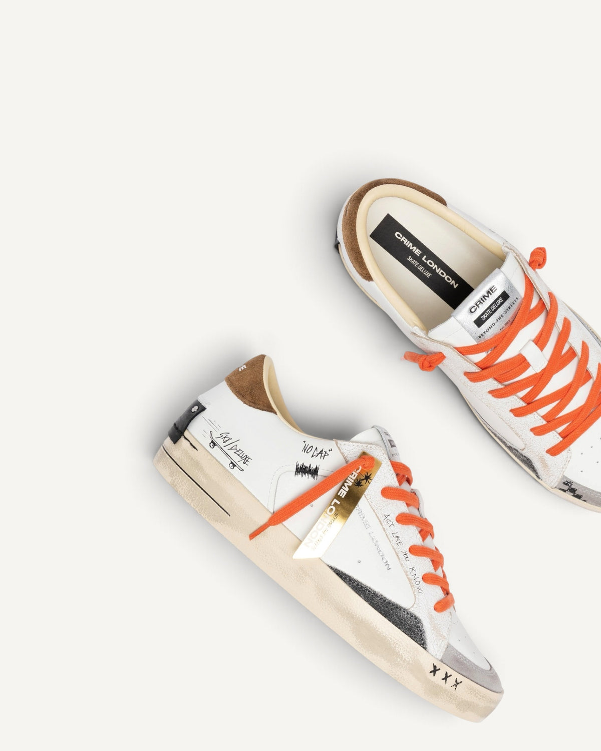 Crime London - Skate Orange Flame