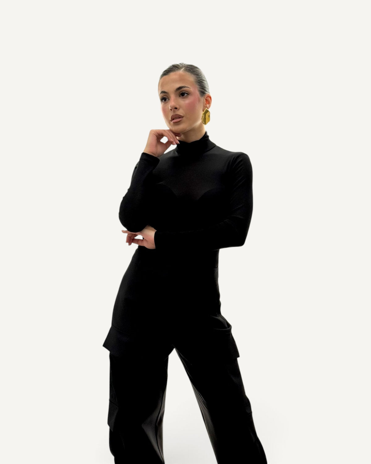 Silence Limited - Body Helen nero a collo alto