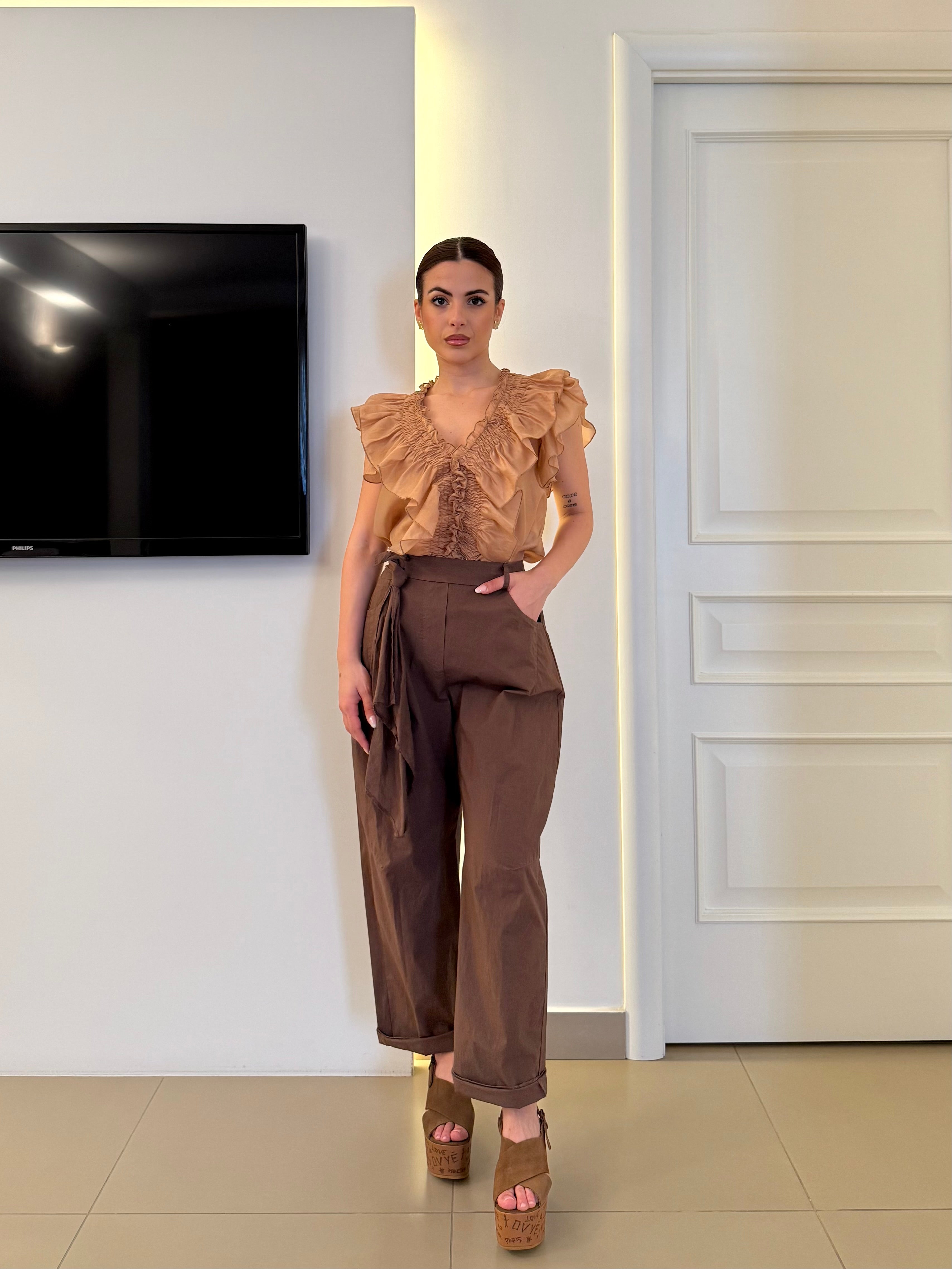 D'Elle - Giulia Mastini - Blusa con Volant