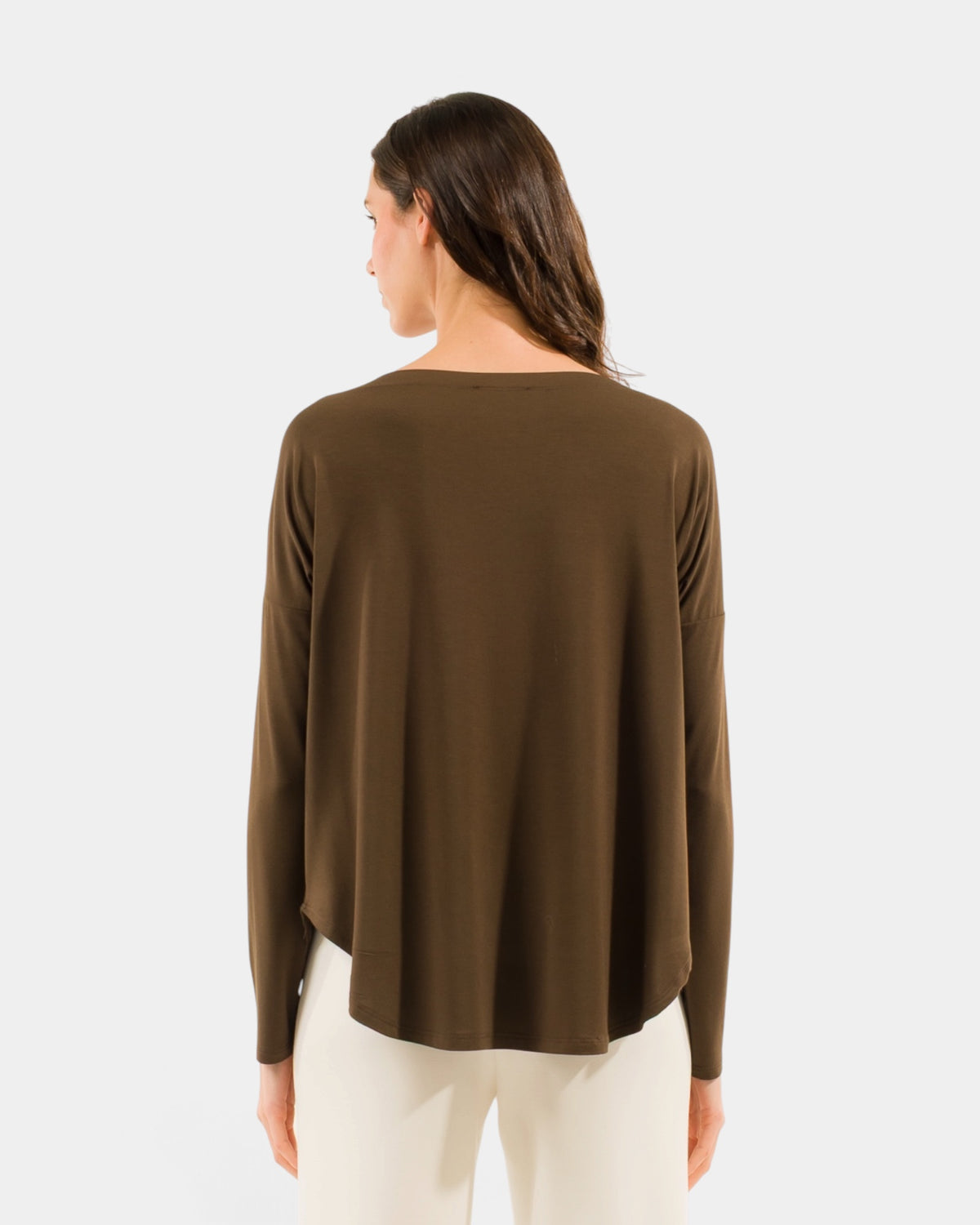 Kontatto - Blusa Over Testa di Moro