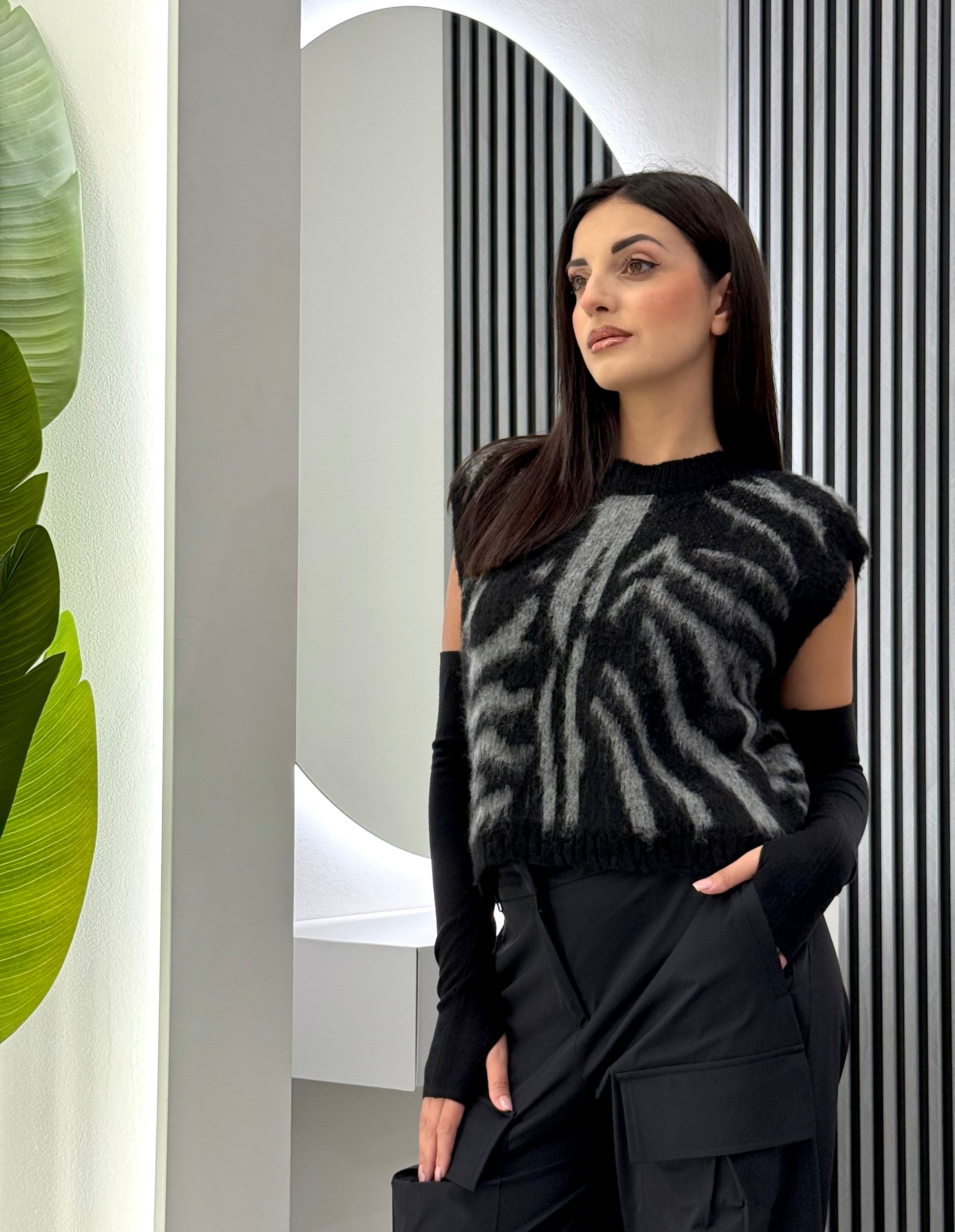 Club Crochet - Gilet Zebrato