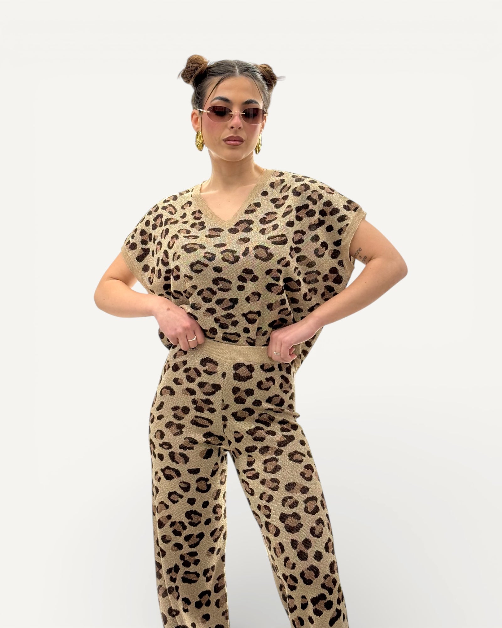 Kontatto - Gilet Lurex Maculato