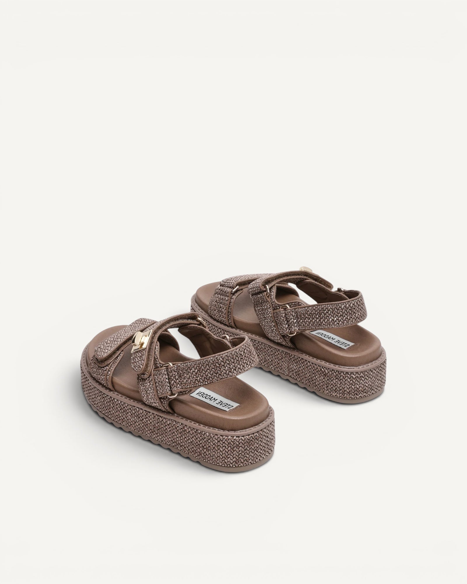 Steve Madden - Sandalo Bigmona Charcoal Raffia