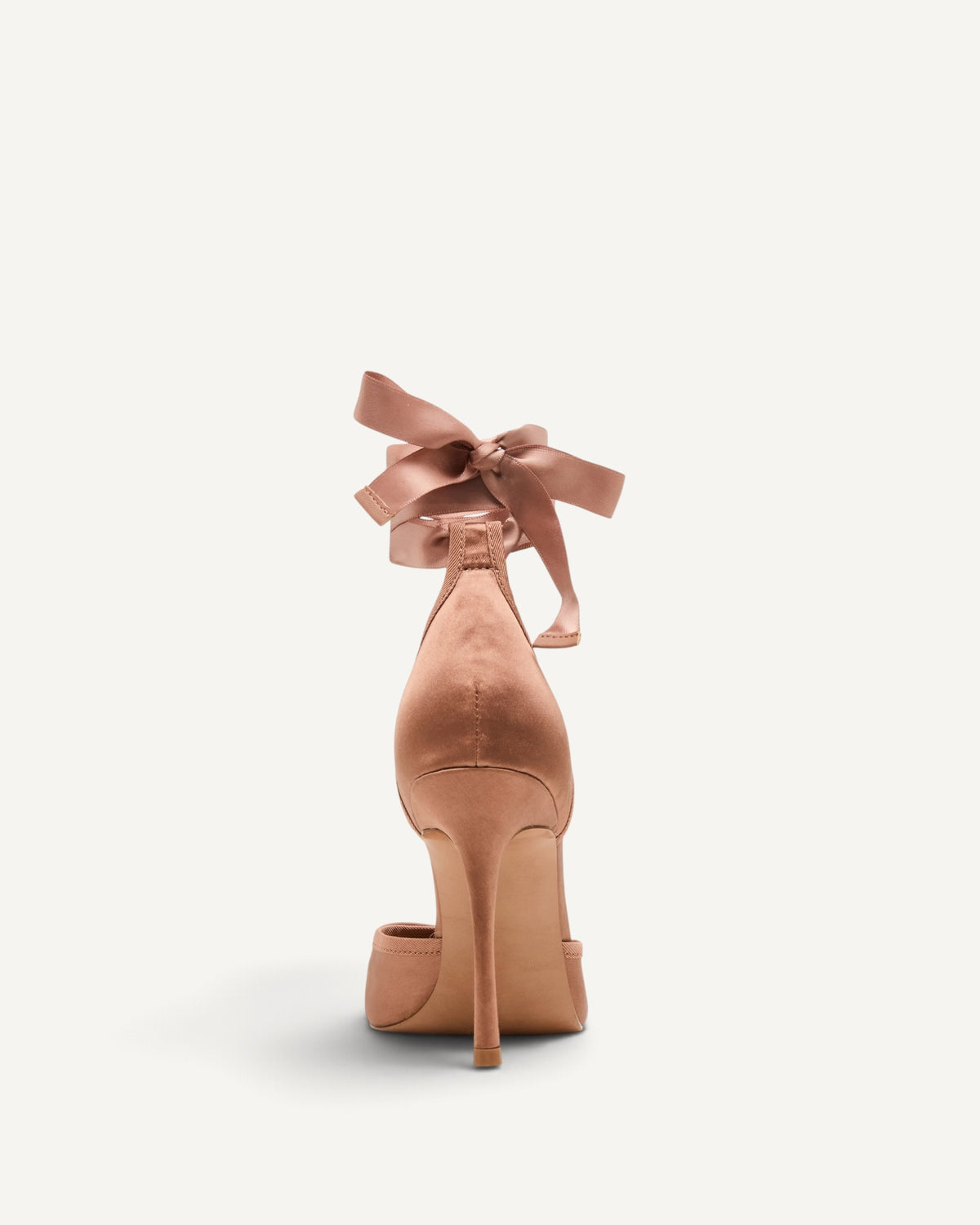 Steve Madden - Larina Ballerina con Tacco Tan Satin