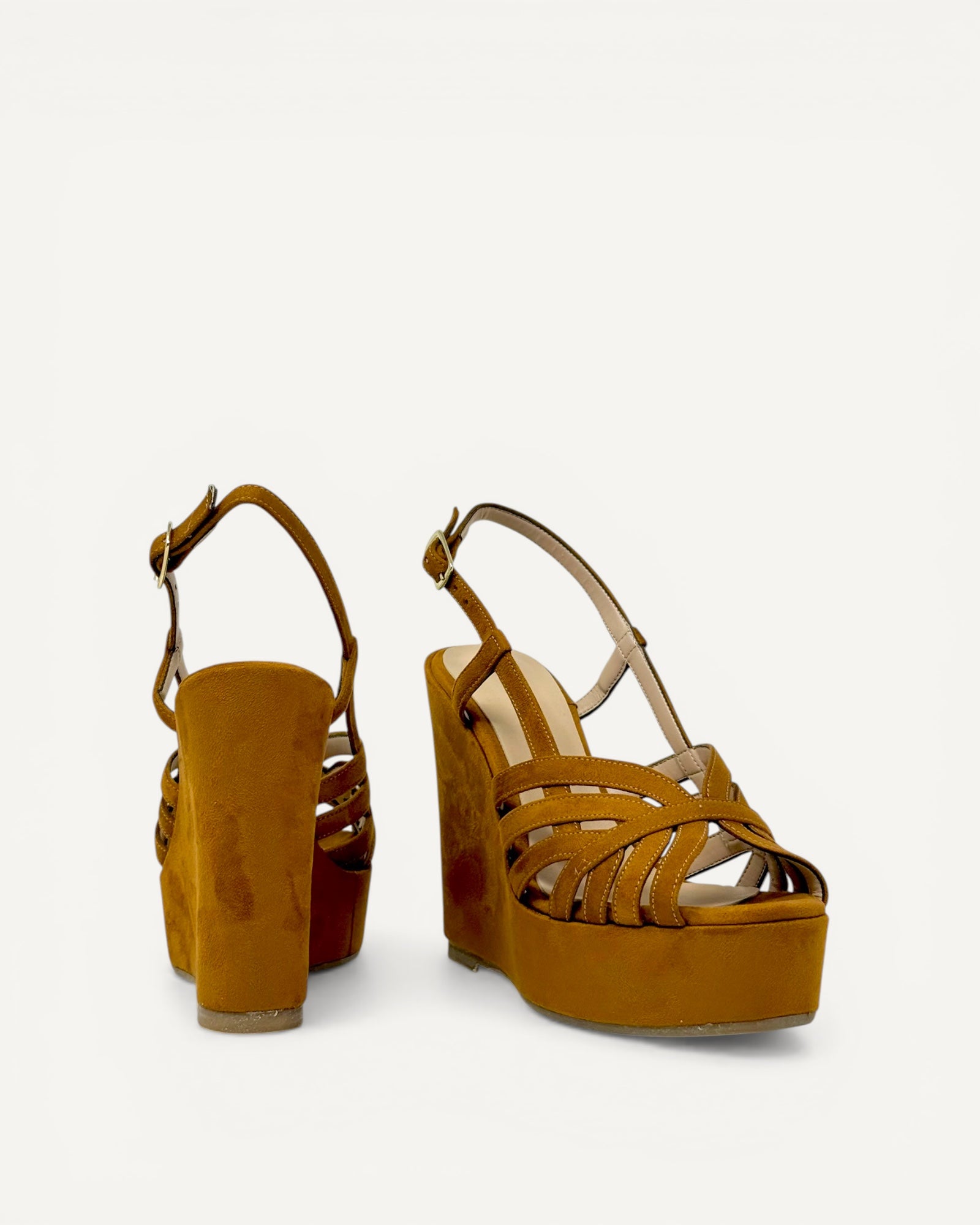 Albano - Zeppa Camoscio Cuoio