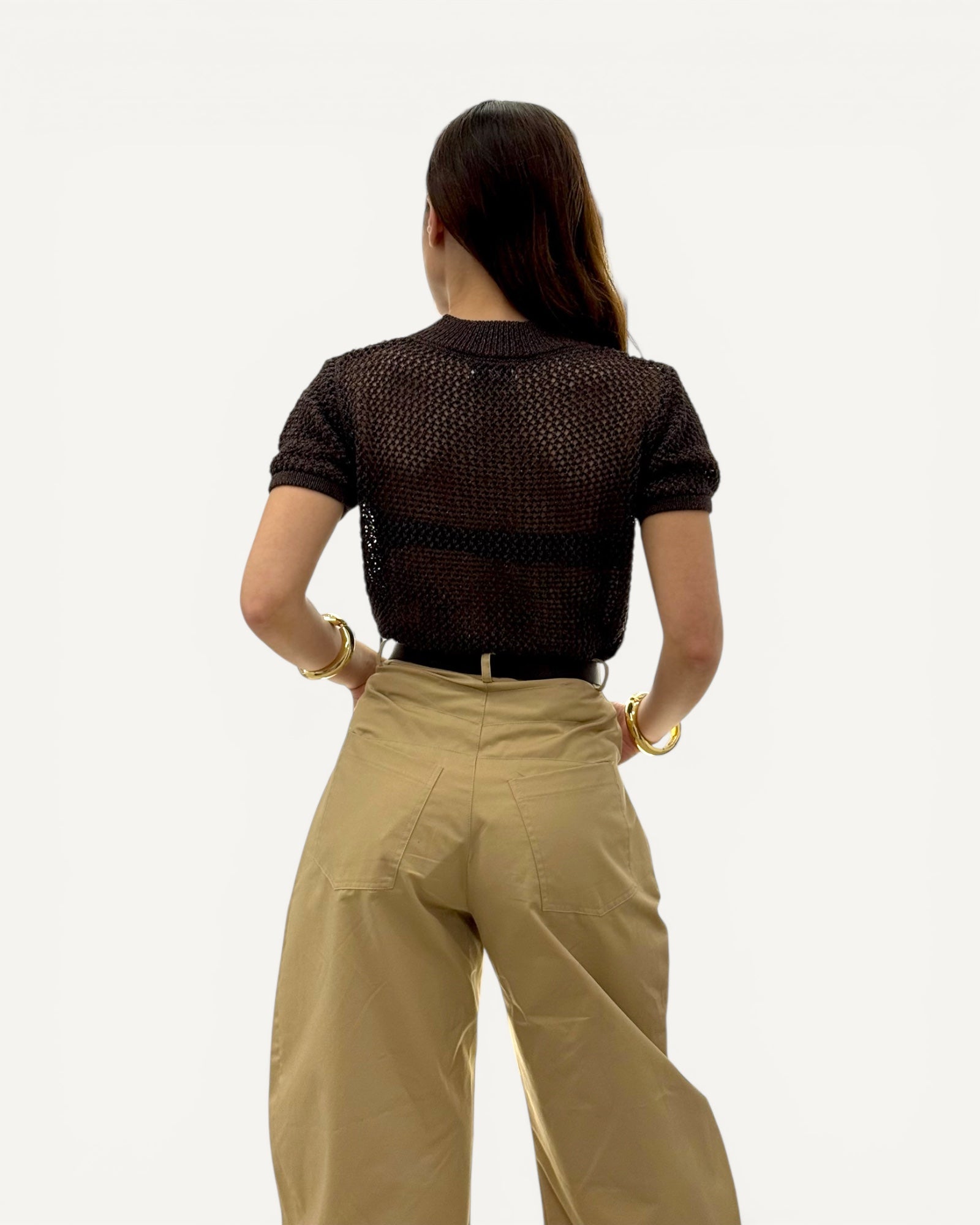 KikiSix - Maglia Mezza Manica Lurex