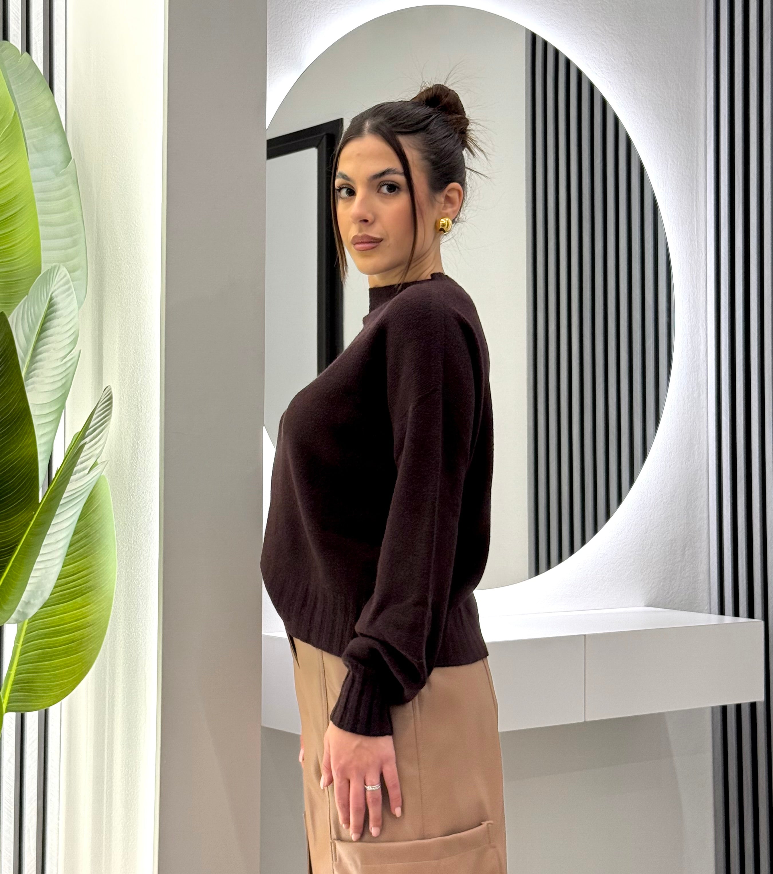 Kontatto - Maglia Girocollo Burgundy