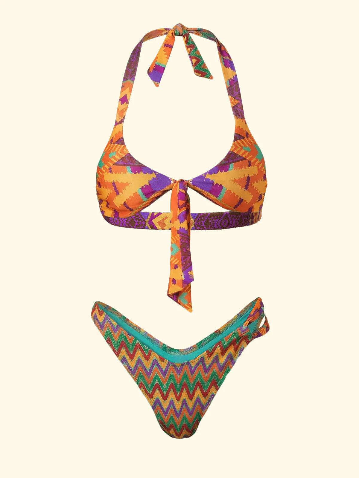 F**K - Bikini Top Regolabile Nodo Centro Seno SW0231-X11
