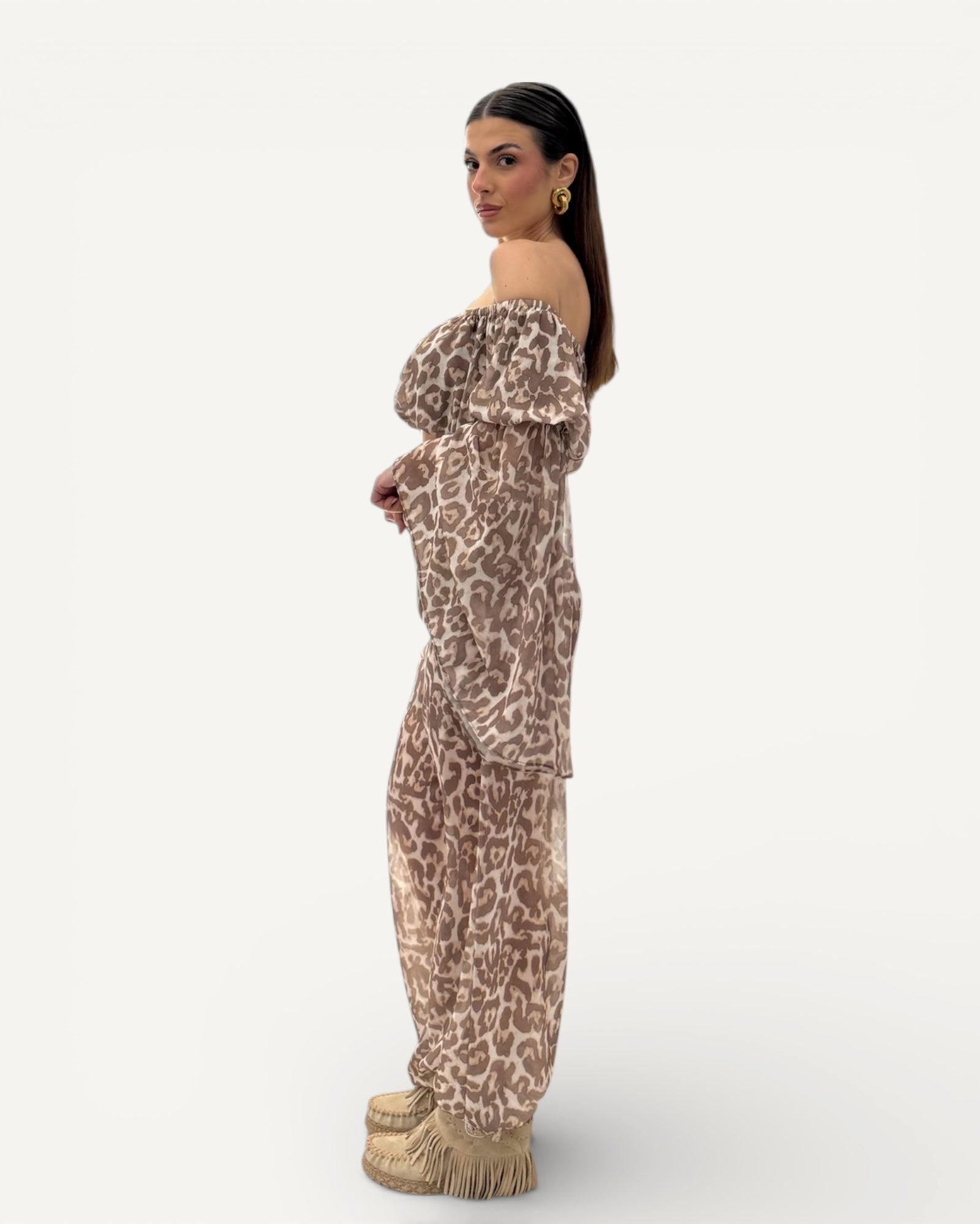 No Secrets - Pantalone Voile Stampato