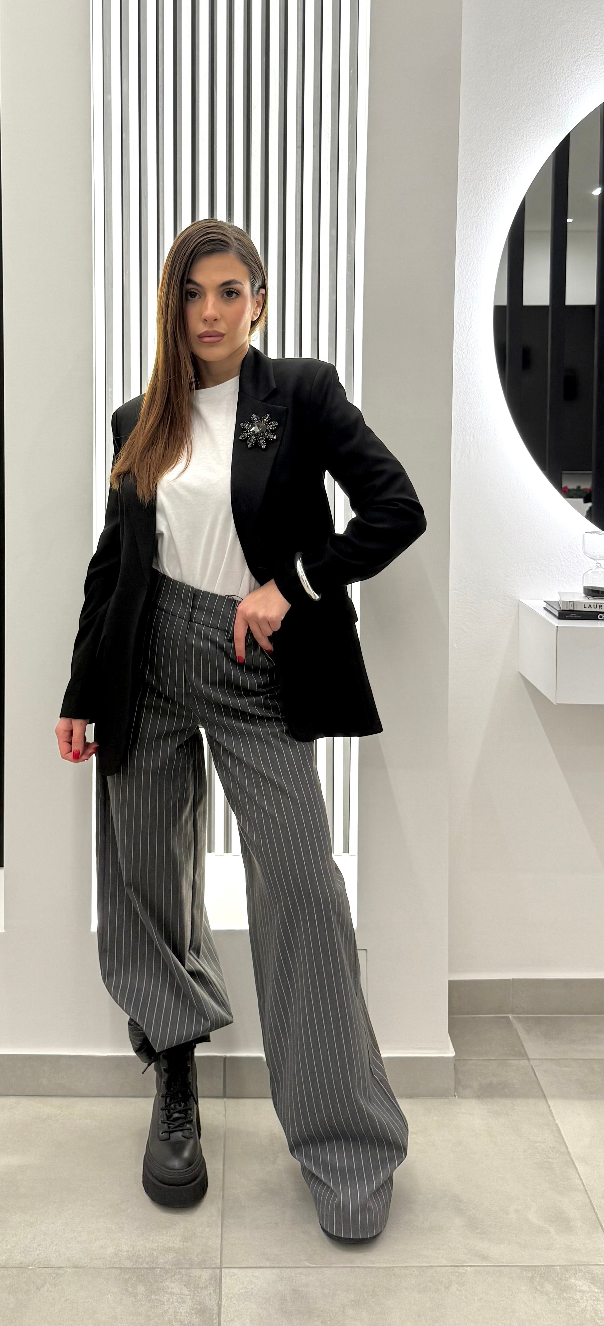 Koralline - Pantalone Gessato