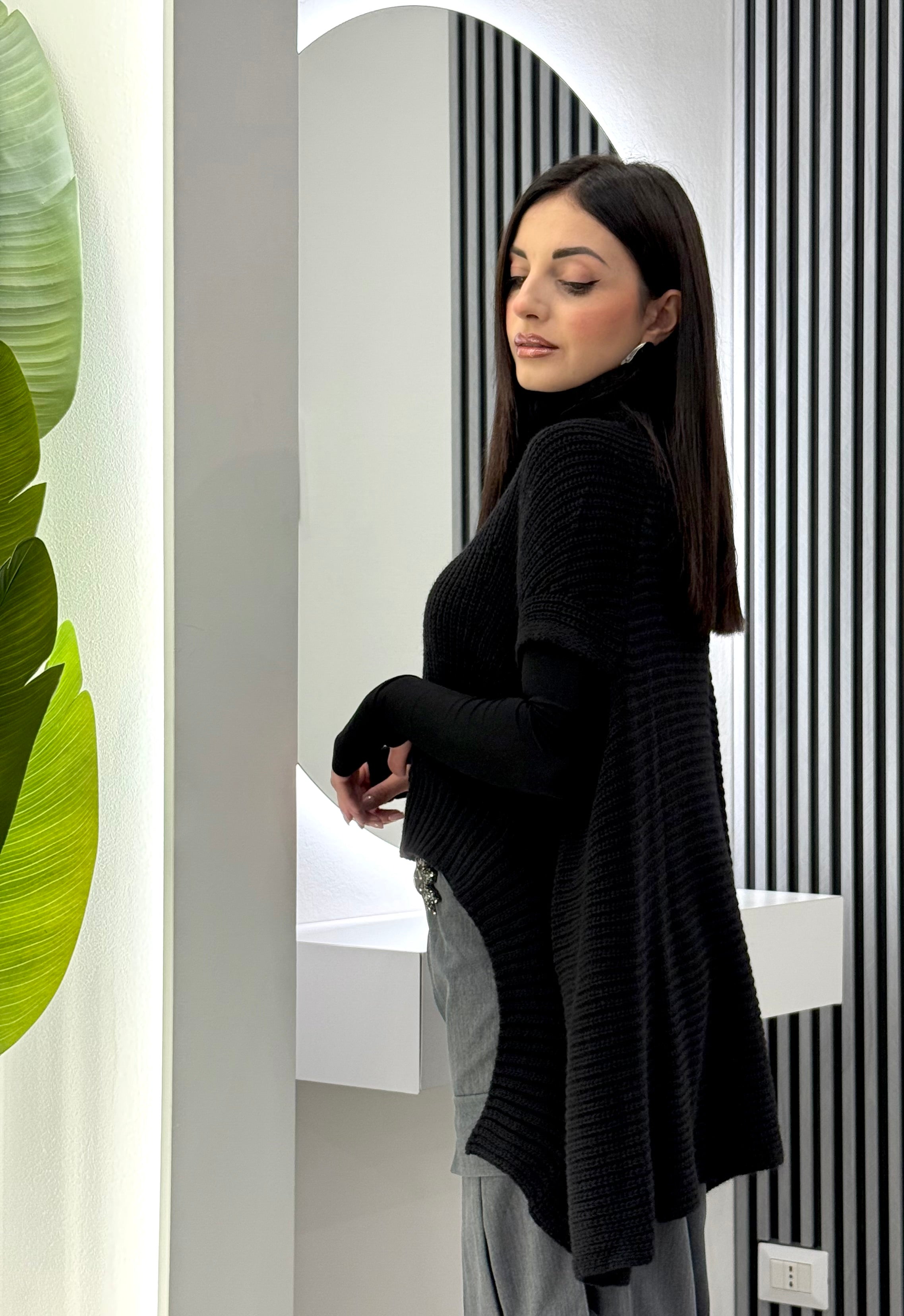 Club Crochet - Poncho Misto lana