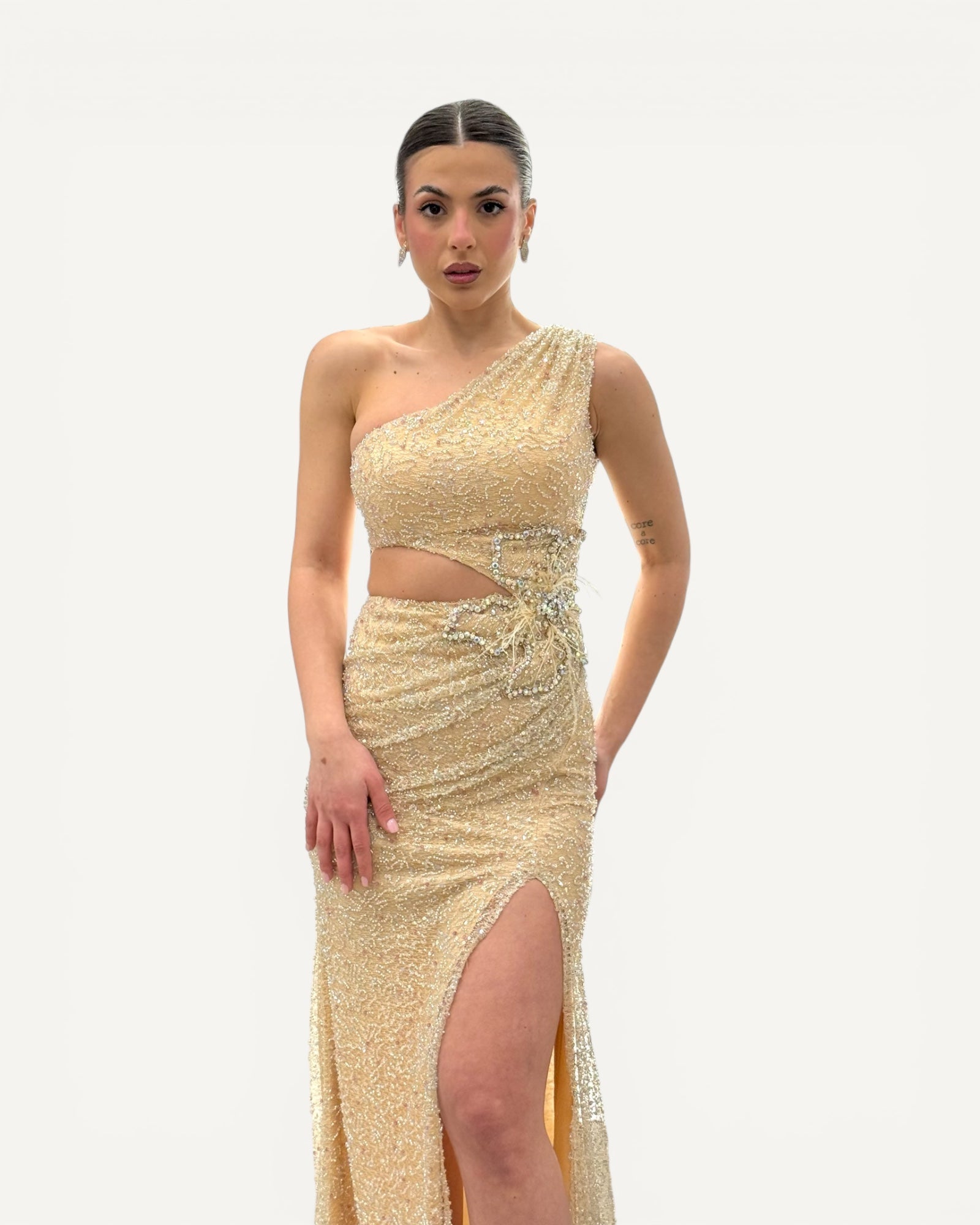 Vivì Paris - Abito Cut-Out Pietre e Paillettes