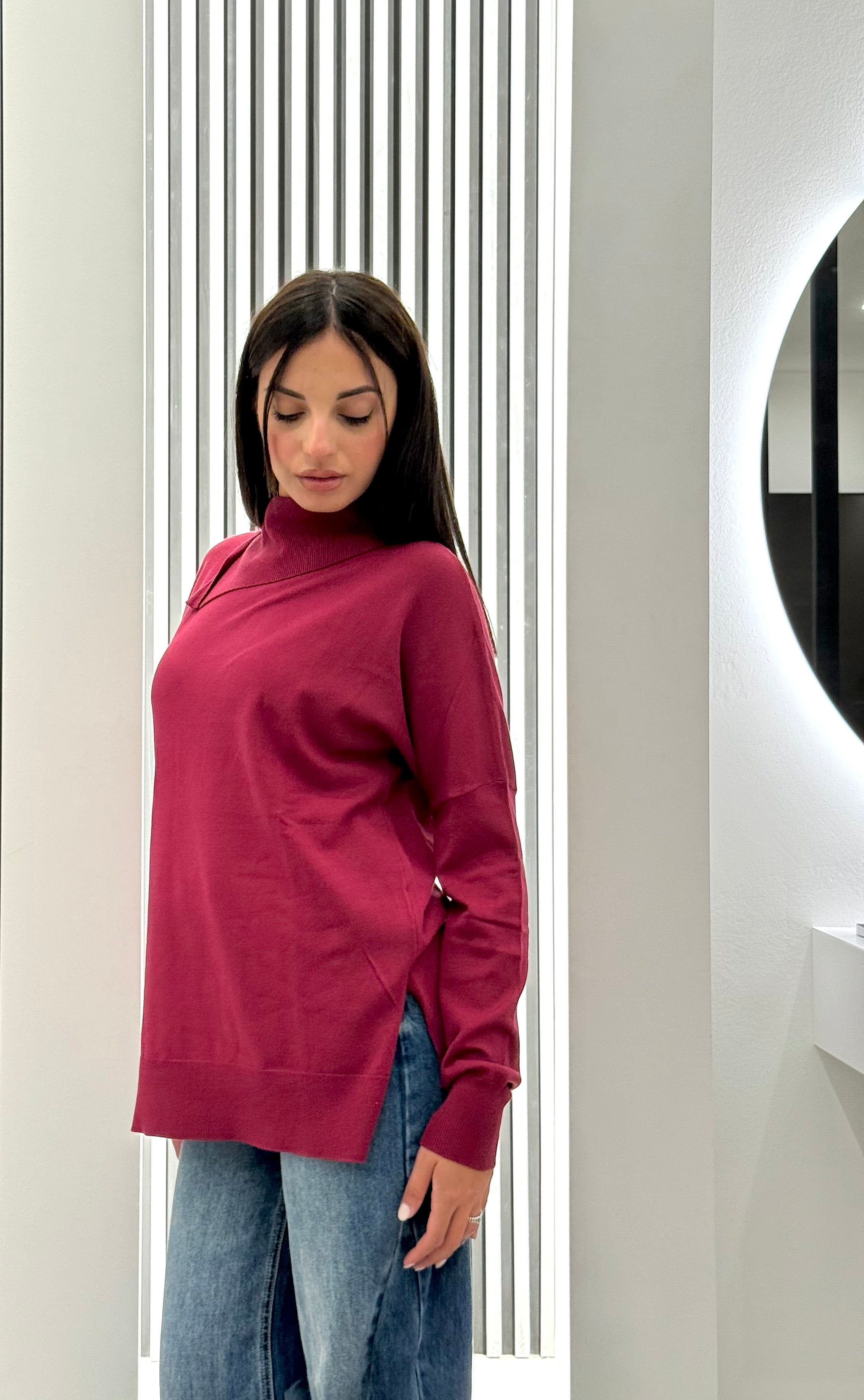 Koralline - Maglia Oversize Collo Ampio