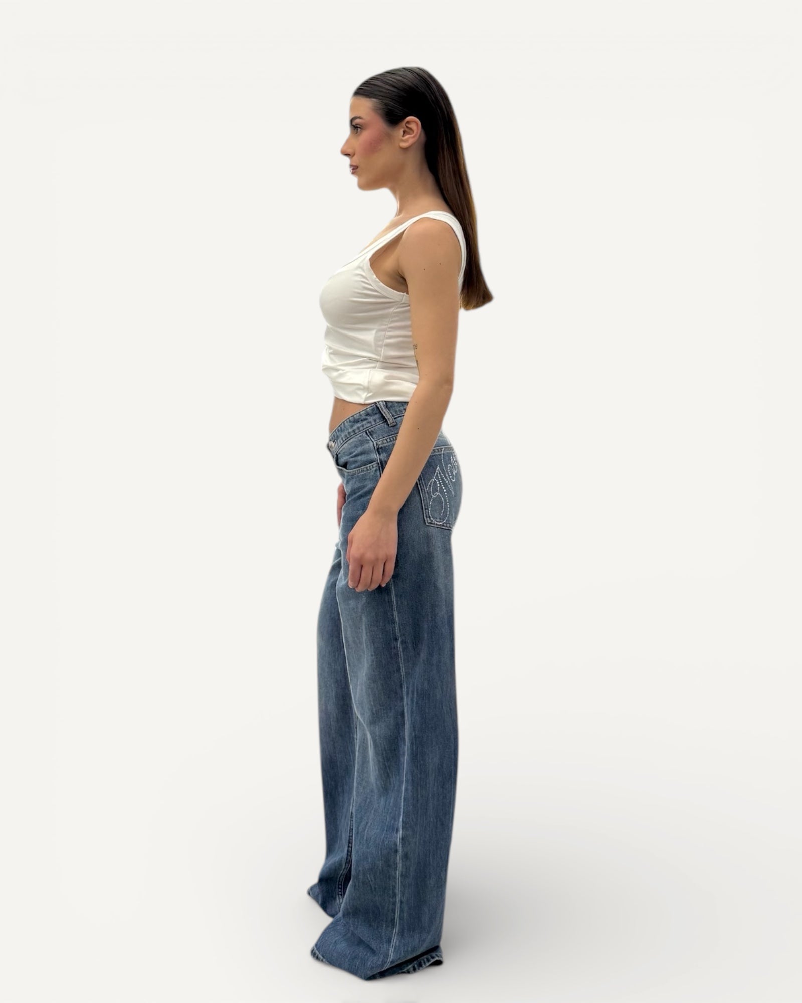 No Secrets - Jeans Cross Maxi Logo