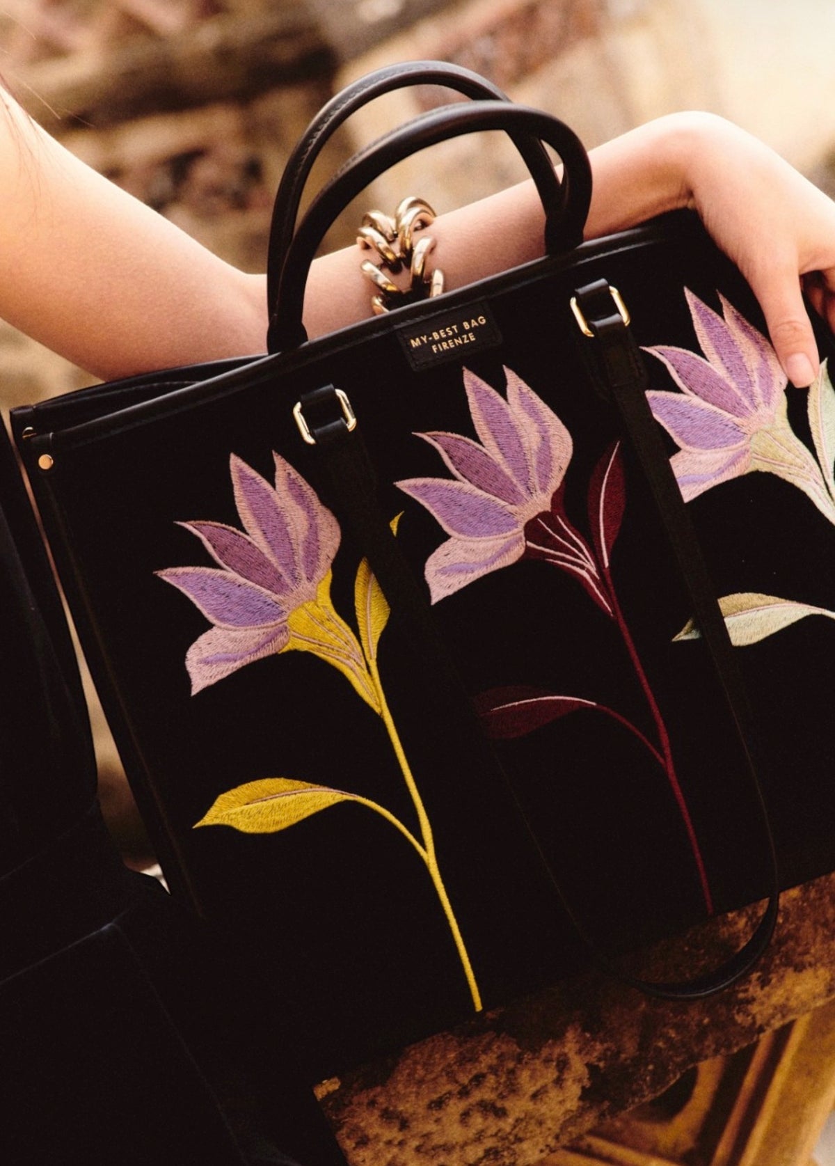 My Best Bag - Borsa Atena Essence Black Flower