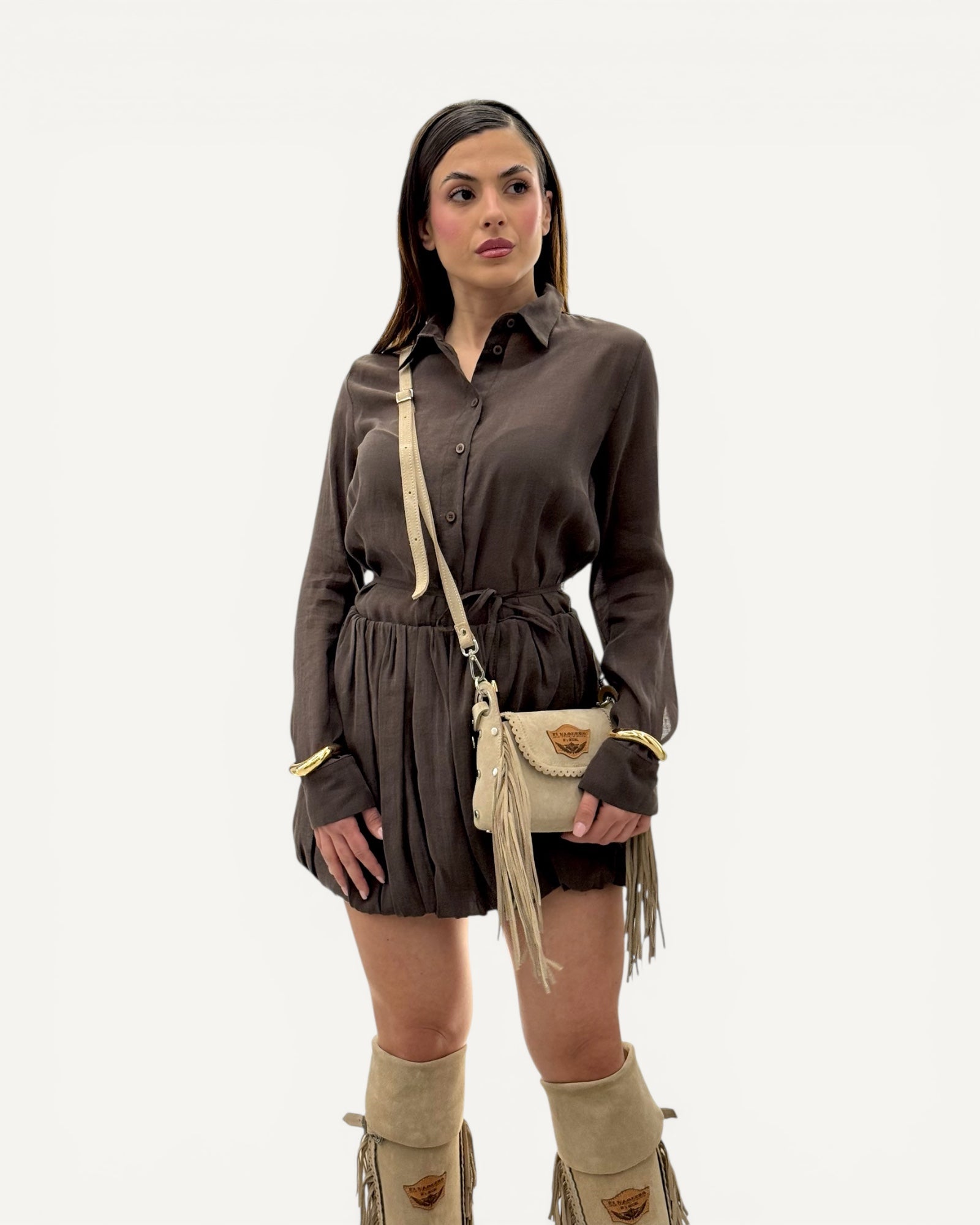 KikiSix - Camicia Misto Lino