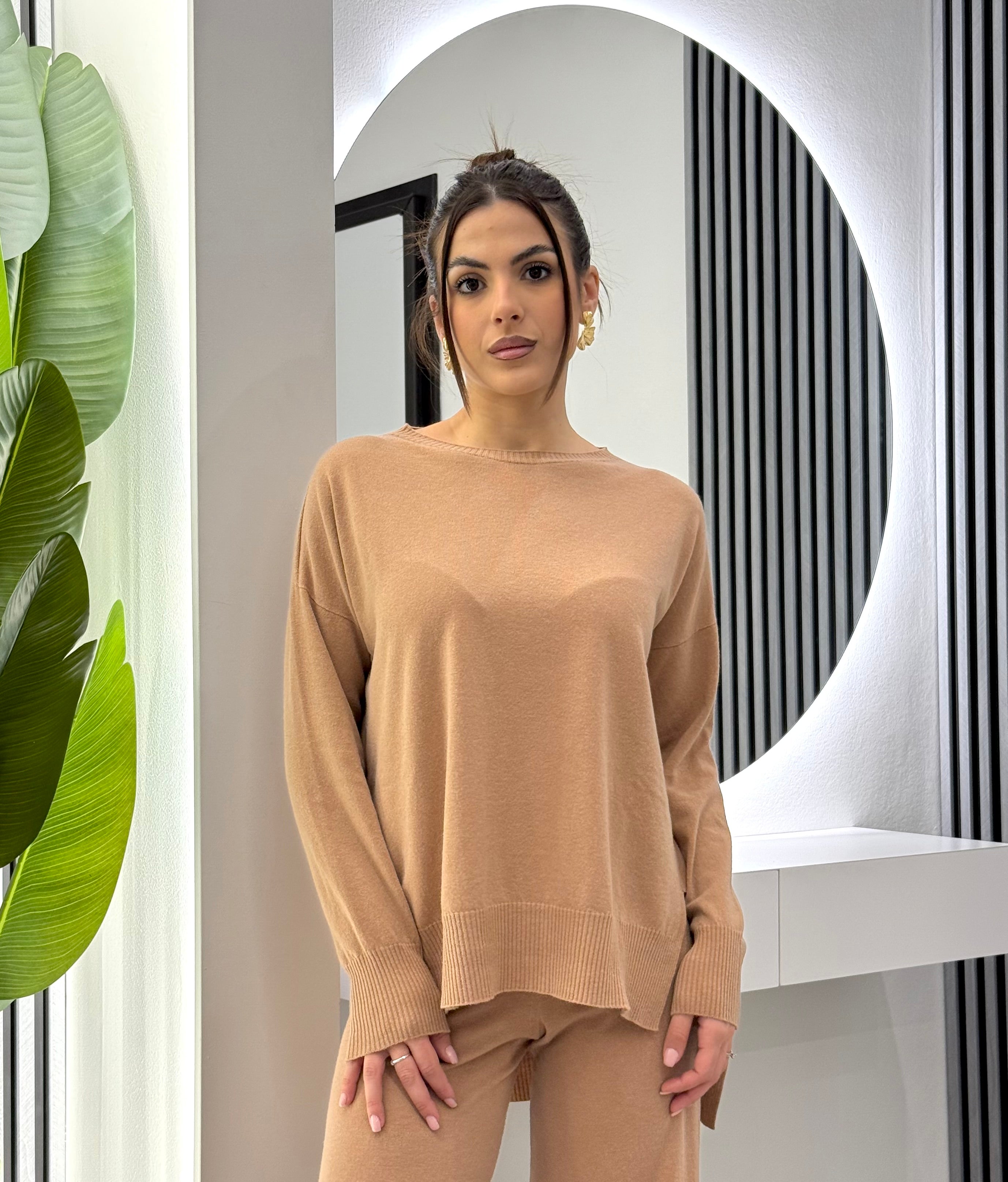 Kontatto - Maglia Scollo Barca Biscotto