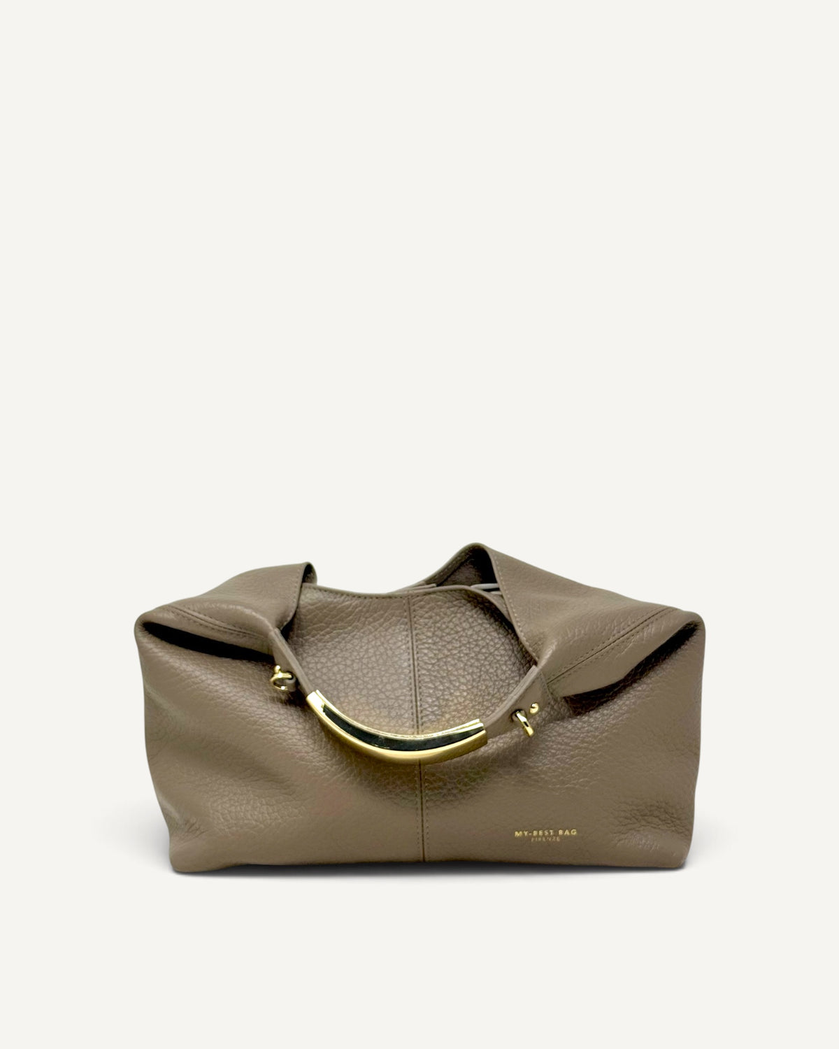 My Best Bag - Borsa Small Ellisse Macro Dollaro Taupe