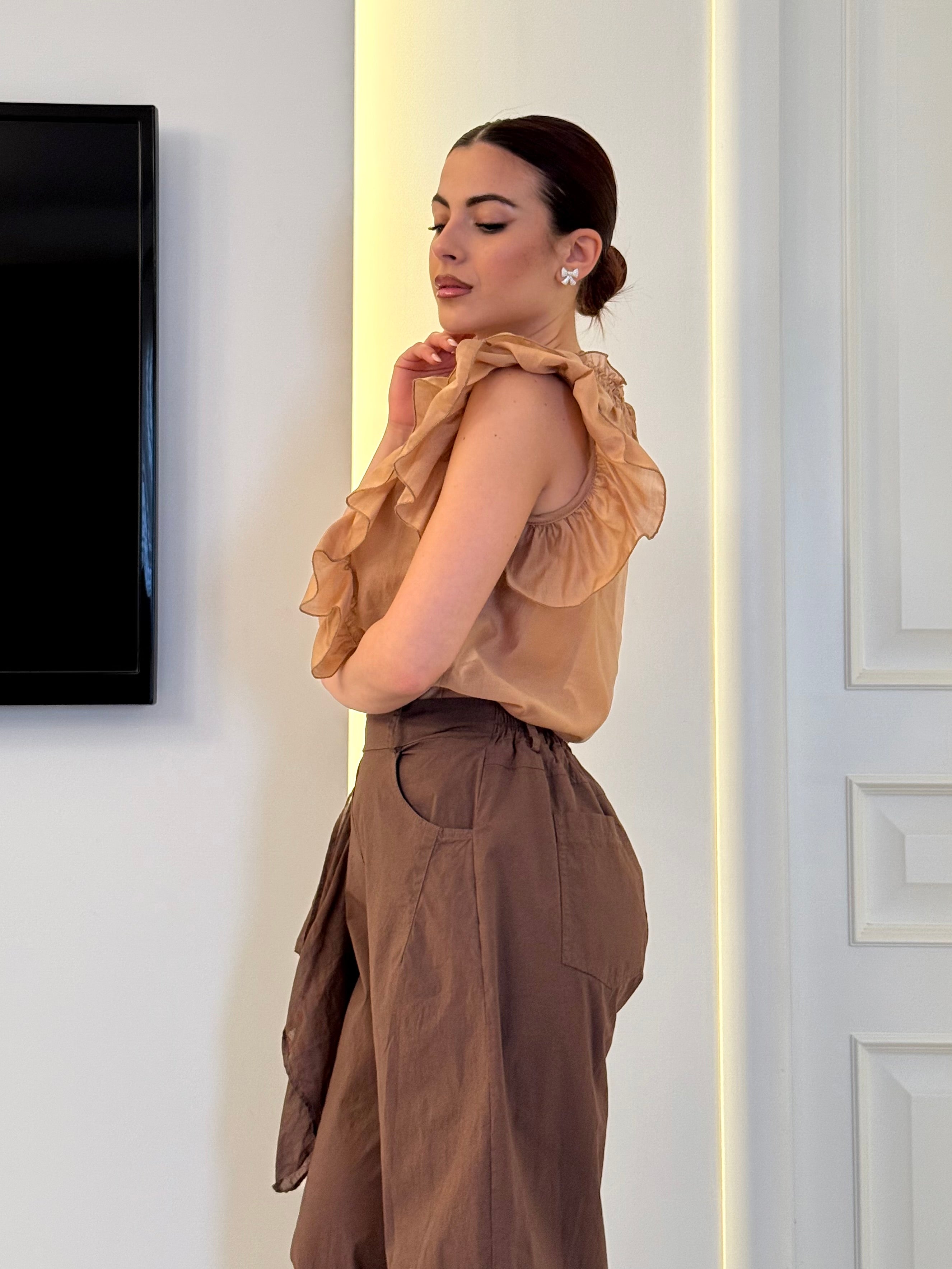 D'Elle - Giulia Mastini - Blusa con Volant
