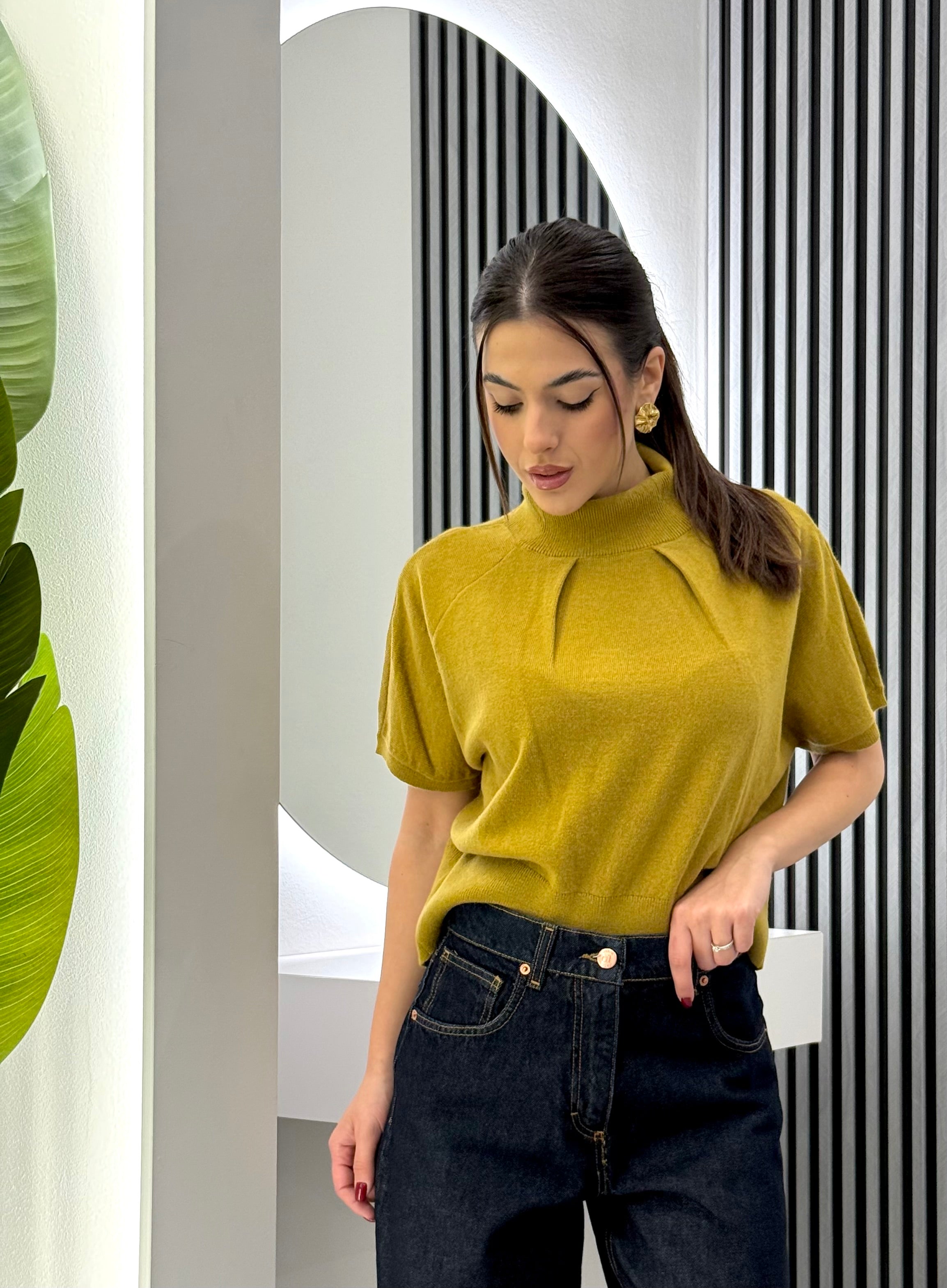 Club Crochet - Top Cashmer Senape