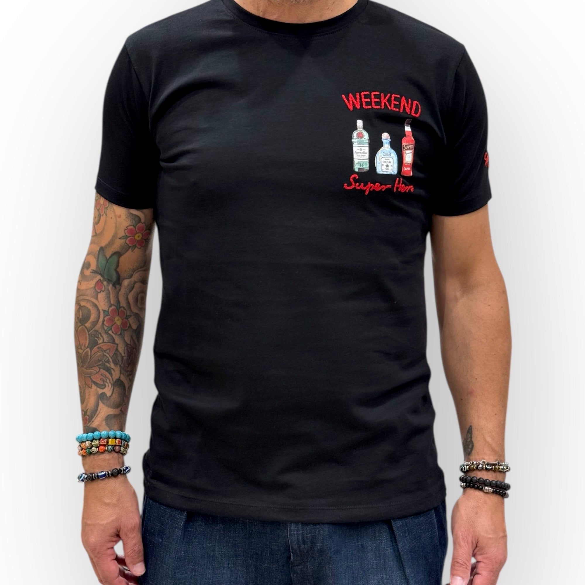Superculture - T-Shirt "Weekend Super Hero" Nera