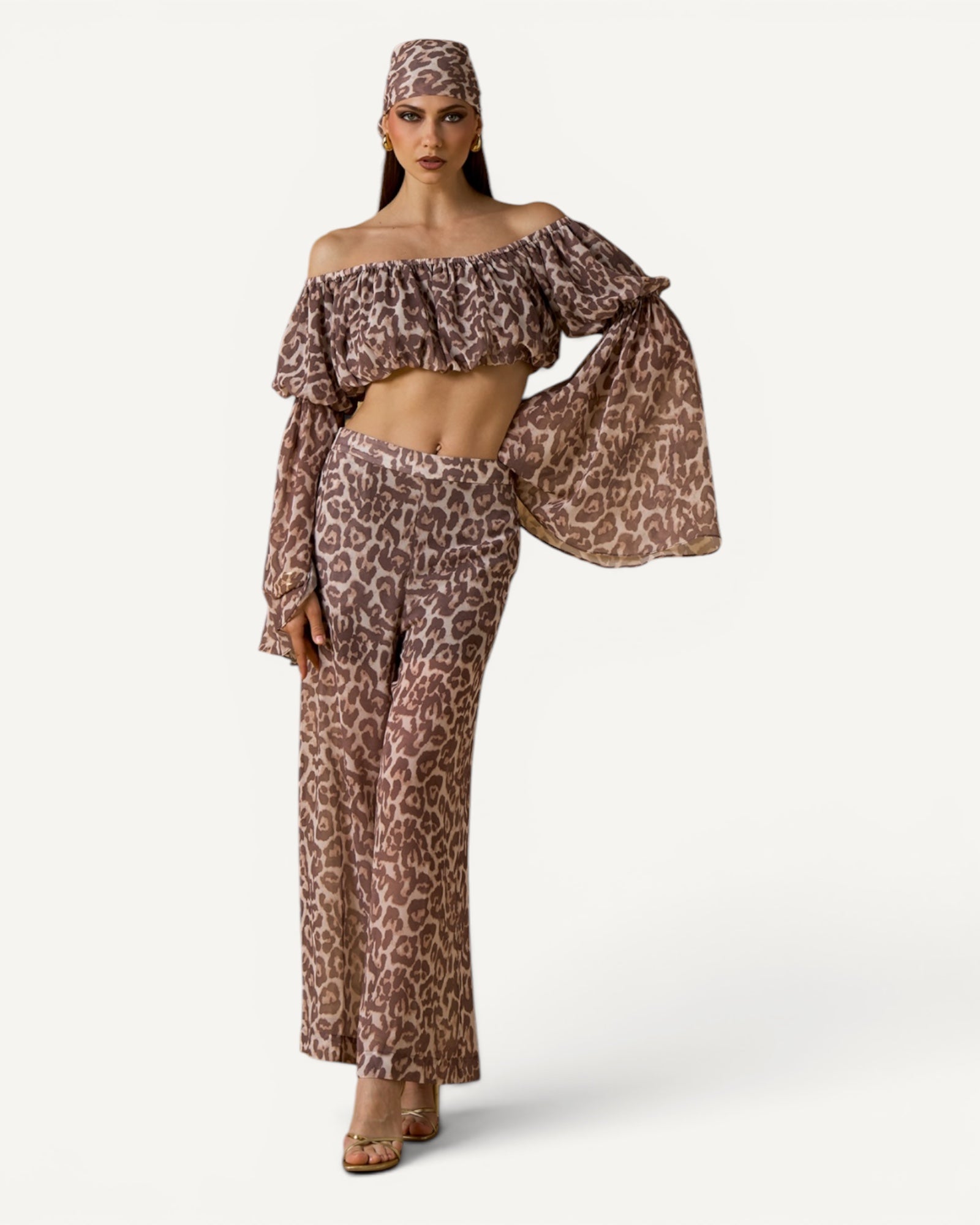 No Secrets - Blusa Crop Animalier