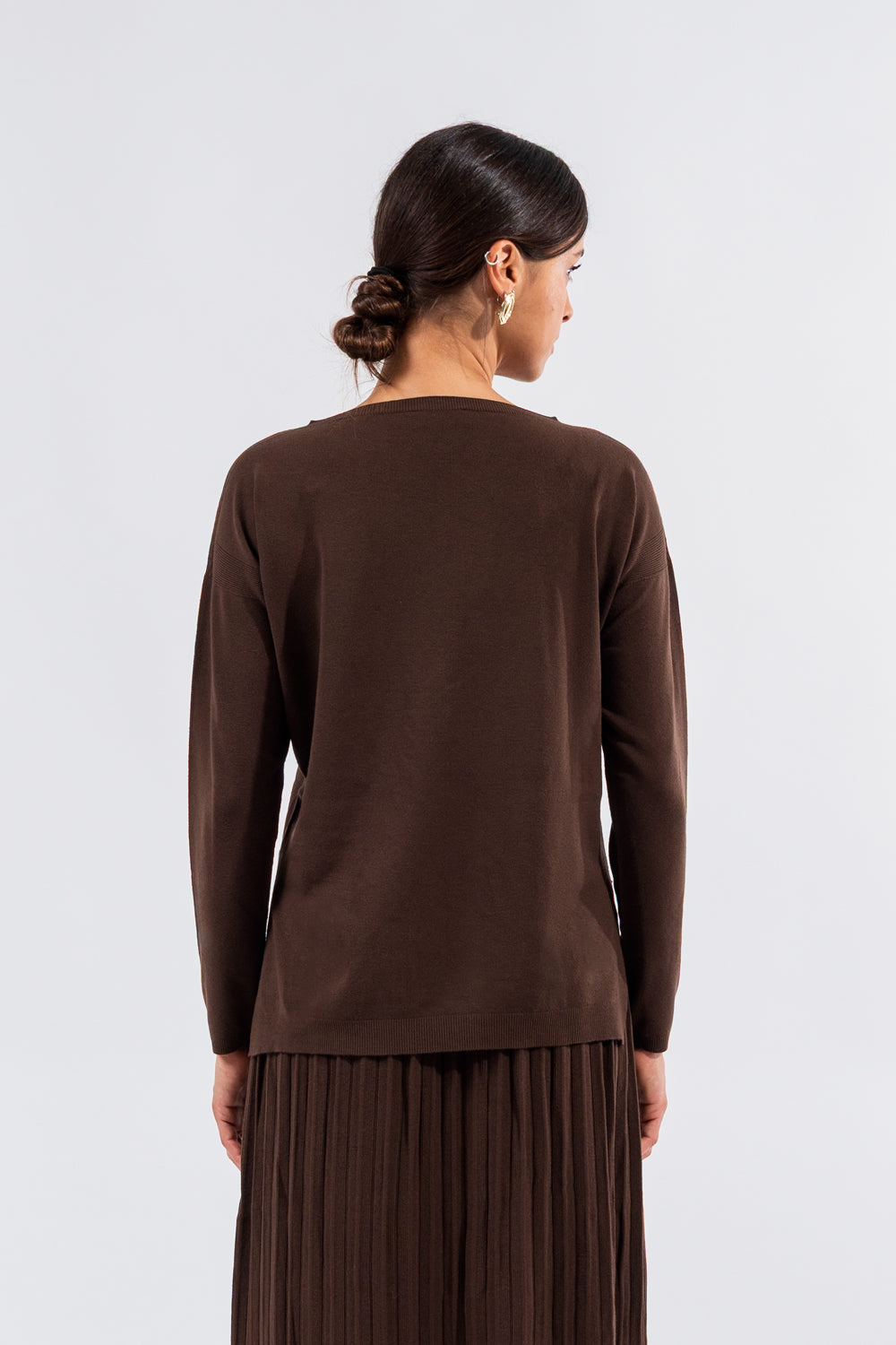 Kontatto - Maglia Spacchi Laterali Testa di Moro