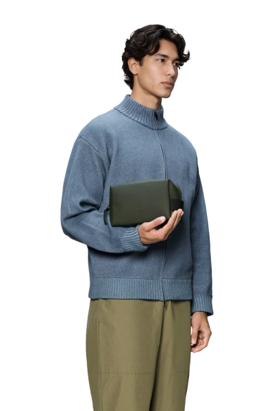 Rains - Pochette Wash Bag Small Verde Militare
