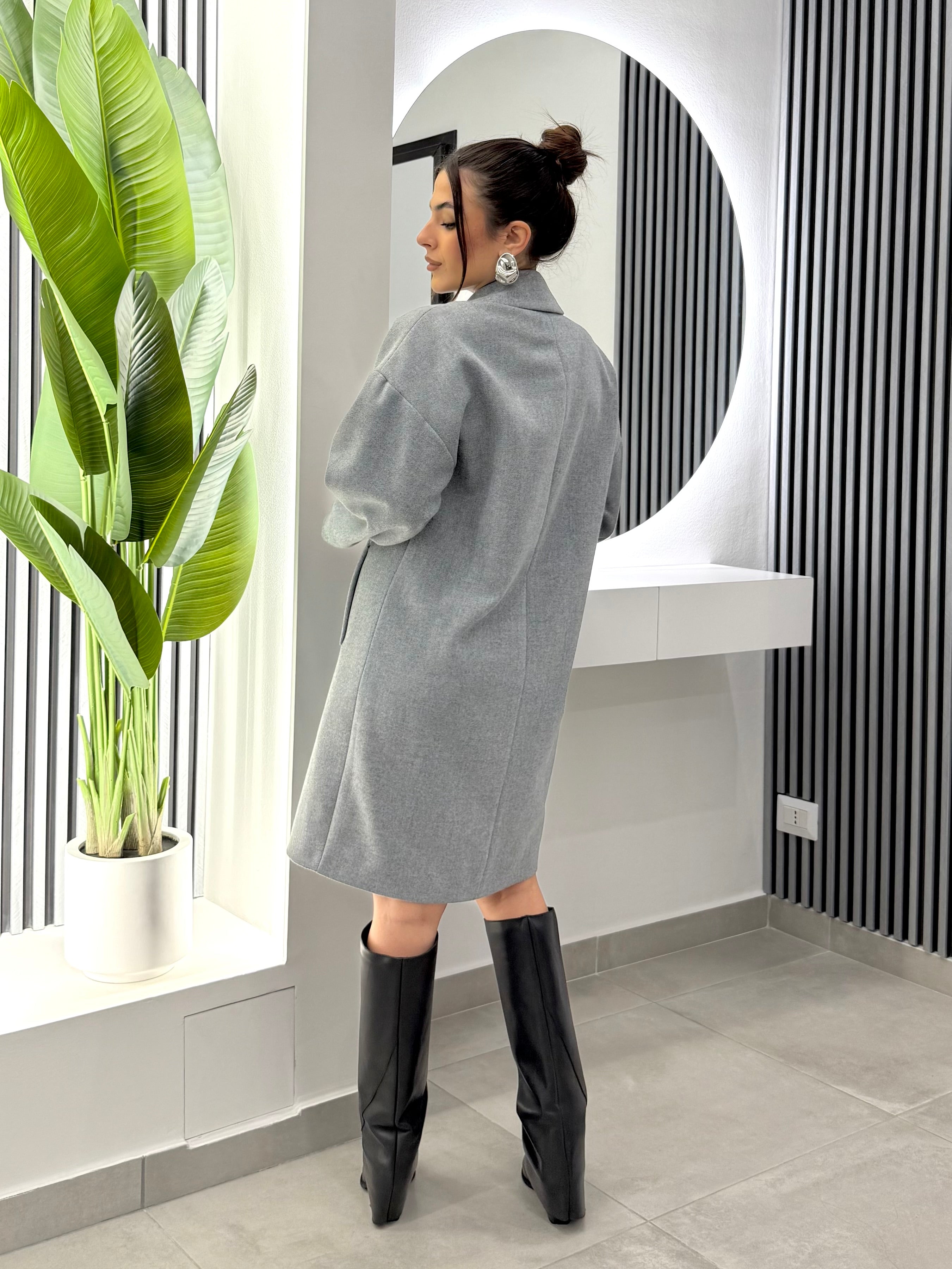 Kontatto - Cappotto Doppiopetto Grigio