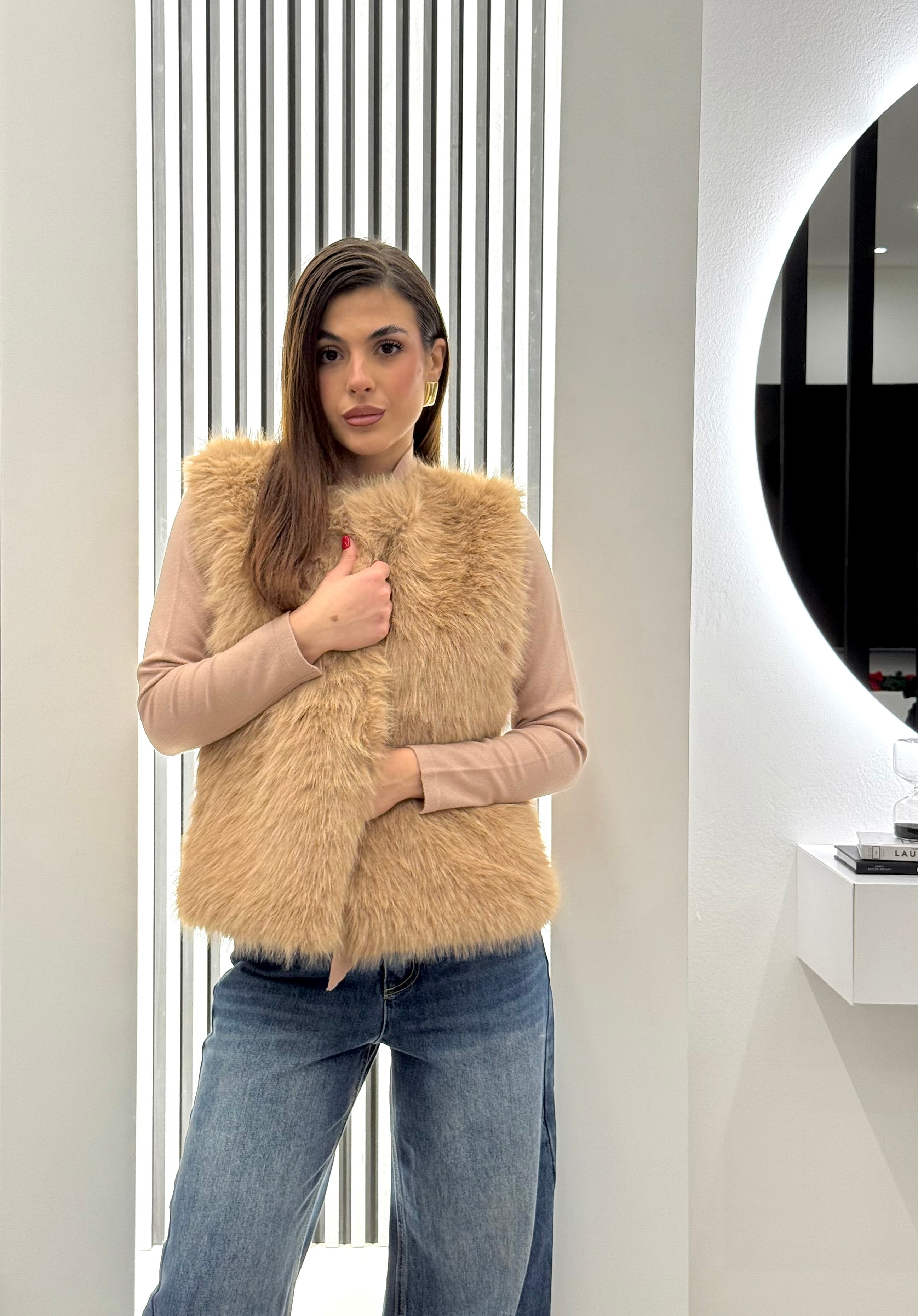 Koralline - Gilet Pelliccia